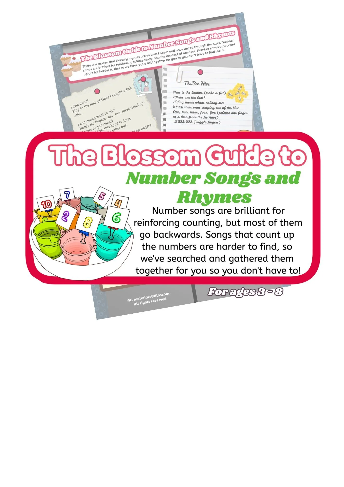 Number Songs and Rhymes - A Blossom Guide