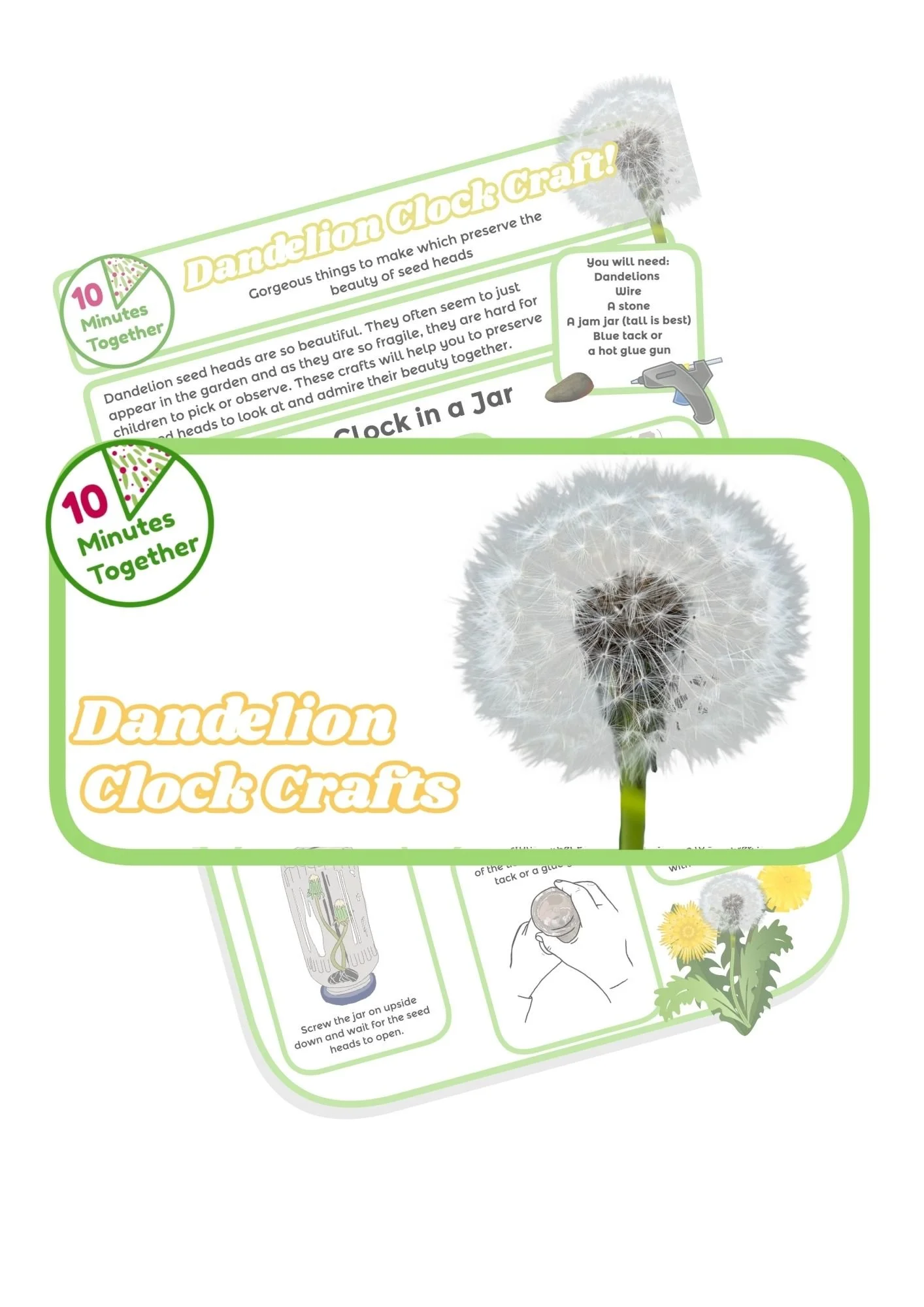 Let's Make Dandelion Clock Crafts