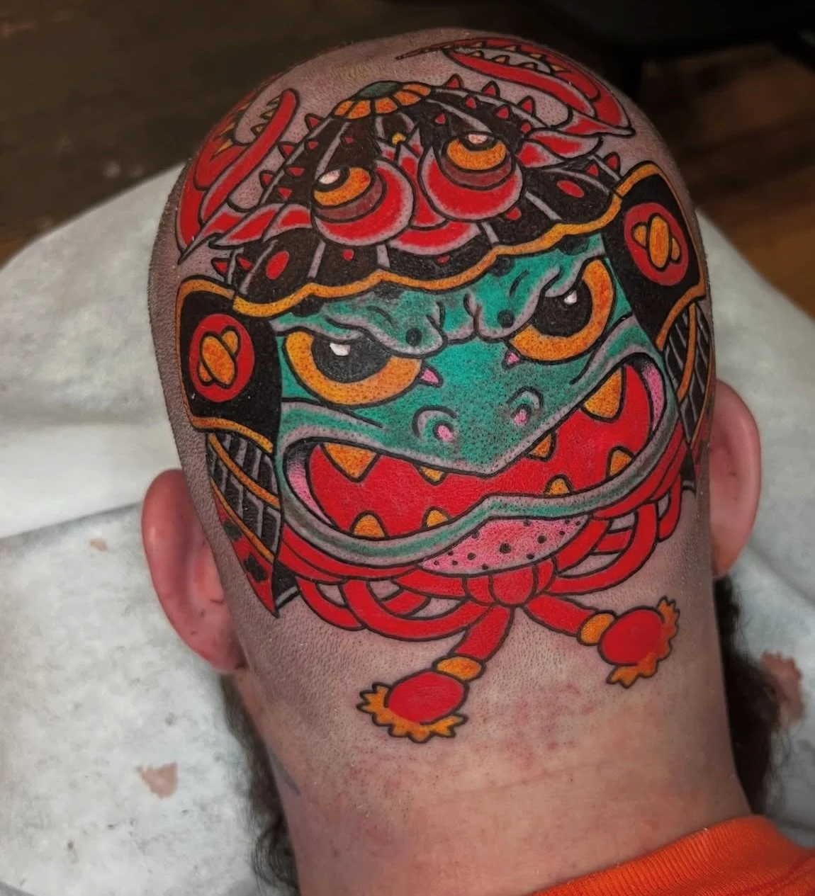 some recents by @henbohenning ! 
folks come from far and wide for frogs and puffers and salamanders and of course tadpoles. 

schedule in to get yours:
henbotattoo@gmail.com