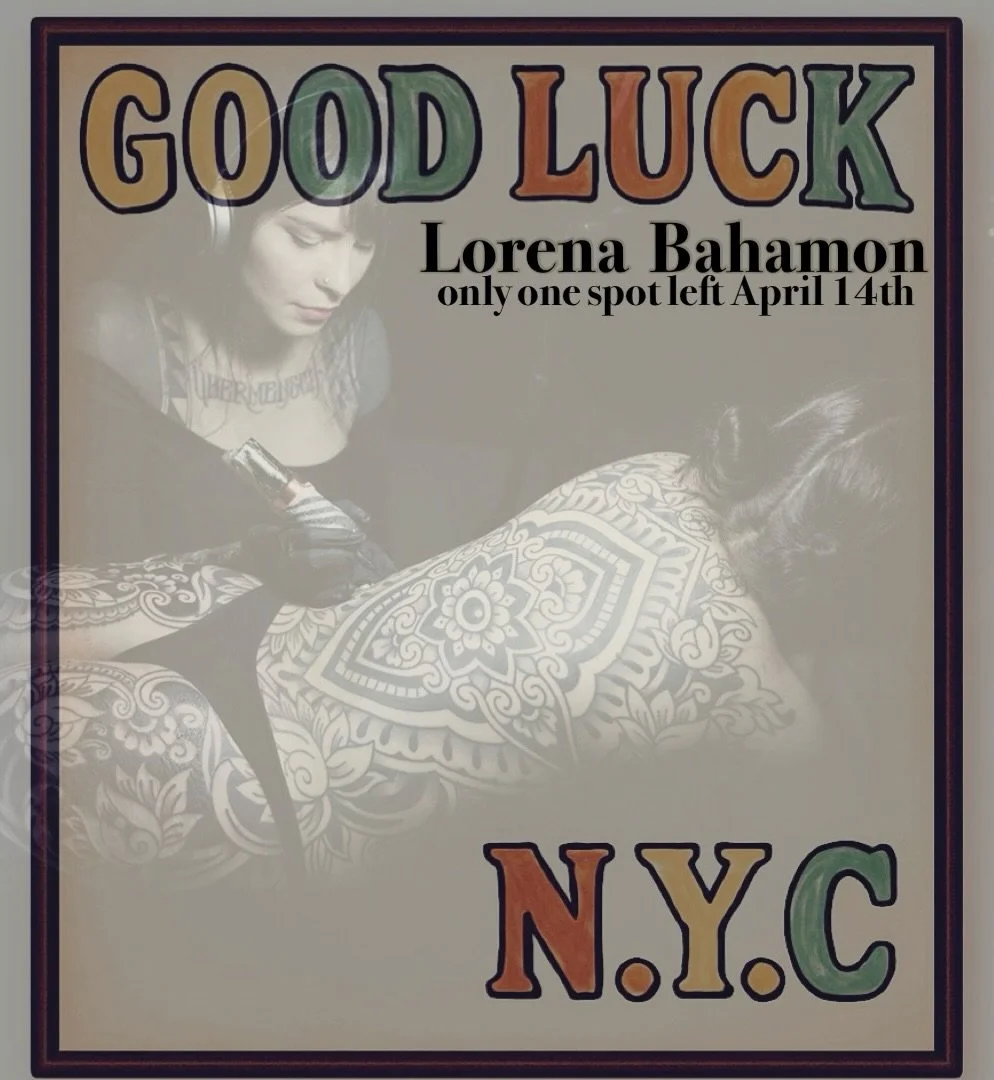 🌟 Exciting News! 🌟 
Our talented friend @_loreblacktattoos_ will be back with us in April! She only has one appointment left in her busy schedule while she&rsquo;s with us at #GLNYC. If you want to secure this spot, please reach out to Lorena direc