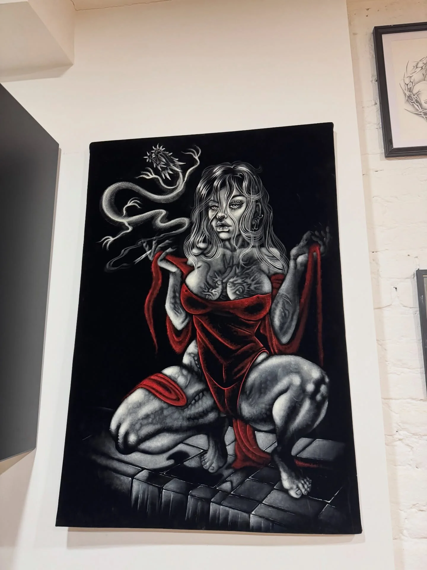 @kativaughn s&rsquo; awesome art on display last friday at the &ldquo;One Night Only&rdquo; art show. 

dm for appointments to view all the art before it comes down next week.