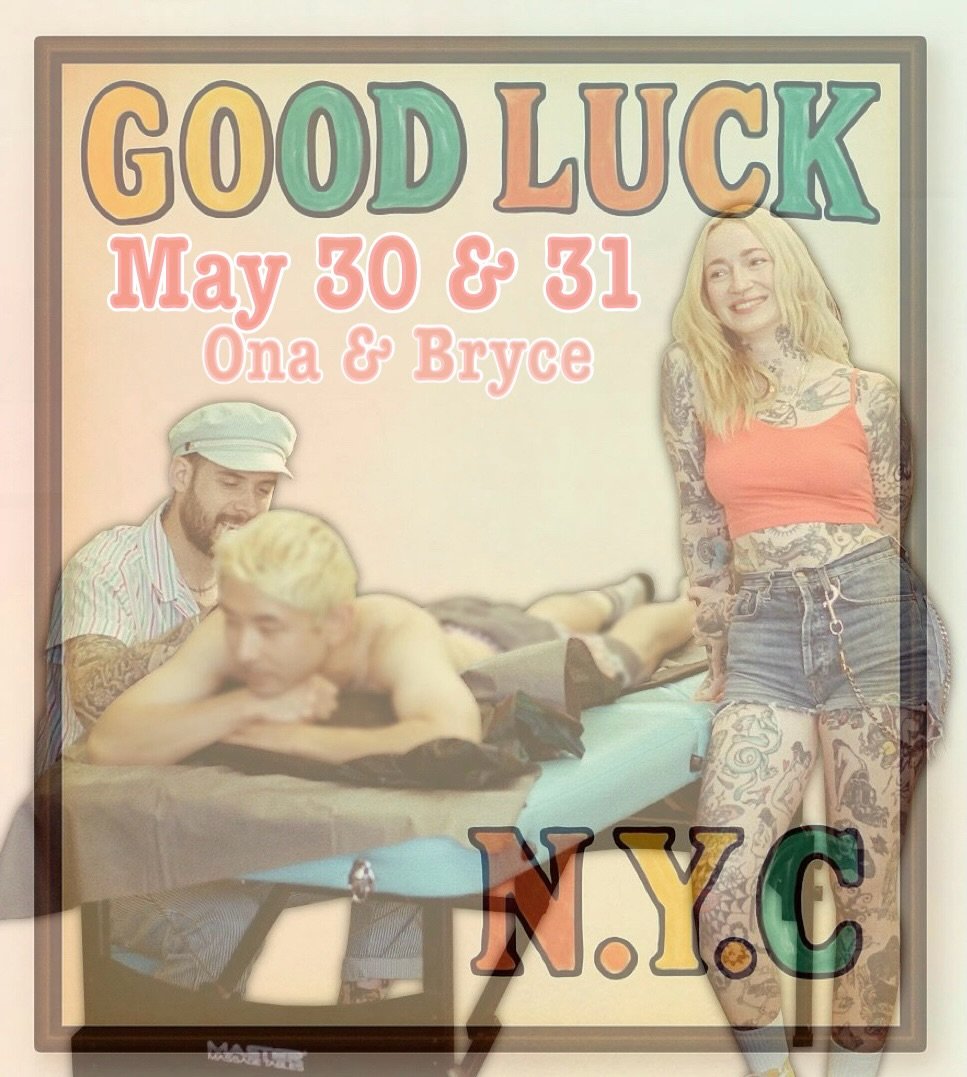May 30th-31st 🌈✨ Get ready for a vibrant, boundary-pushing tattoo experience! 🎨✨ Join us at Good Luck NYC in Greenpoint, where the dynamic duo @missngnmbr &amp; @bryceoprandi are taking over as guest tattooers! Their unique styles blend bold colors