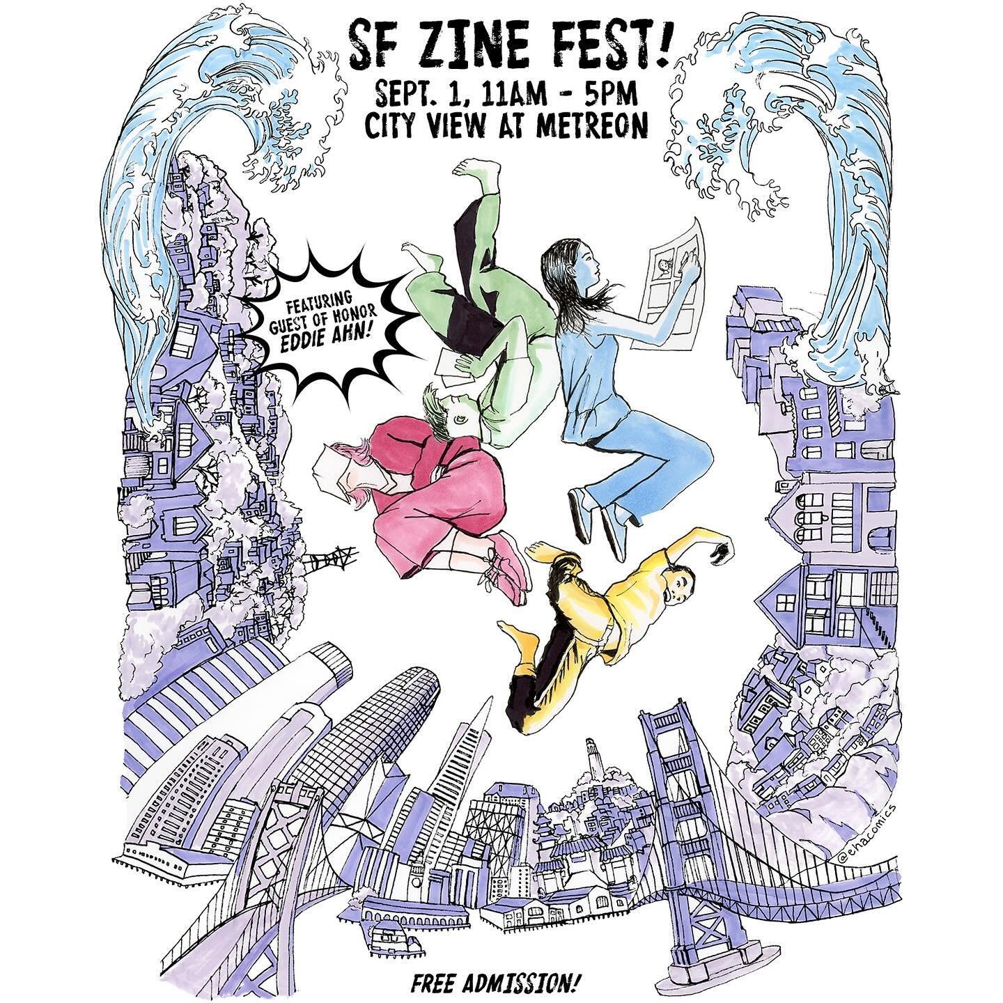 Coming to you live from @incahootsresidency with an announcement. I&rsquo;ll be tabling at @sfzinefest this coming Sunday Sept 1! Come find me at table 5 where I&rsquo;ll have all manner of printed matter. Including, my tiny book project &ldquo;Abode