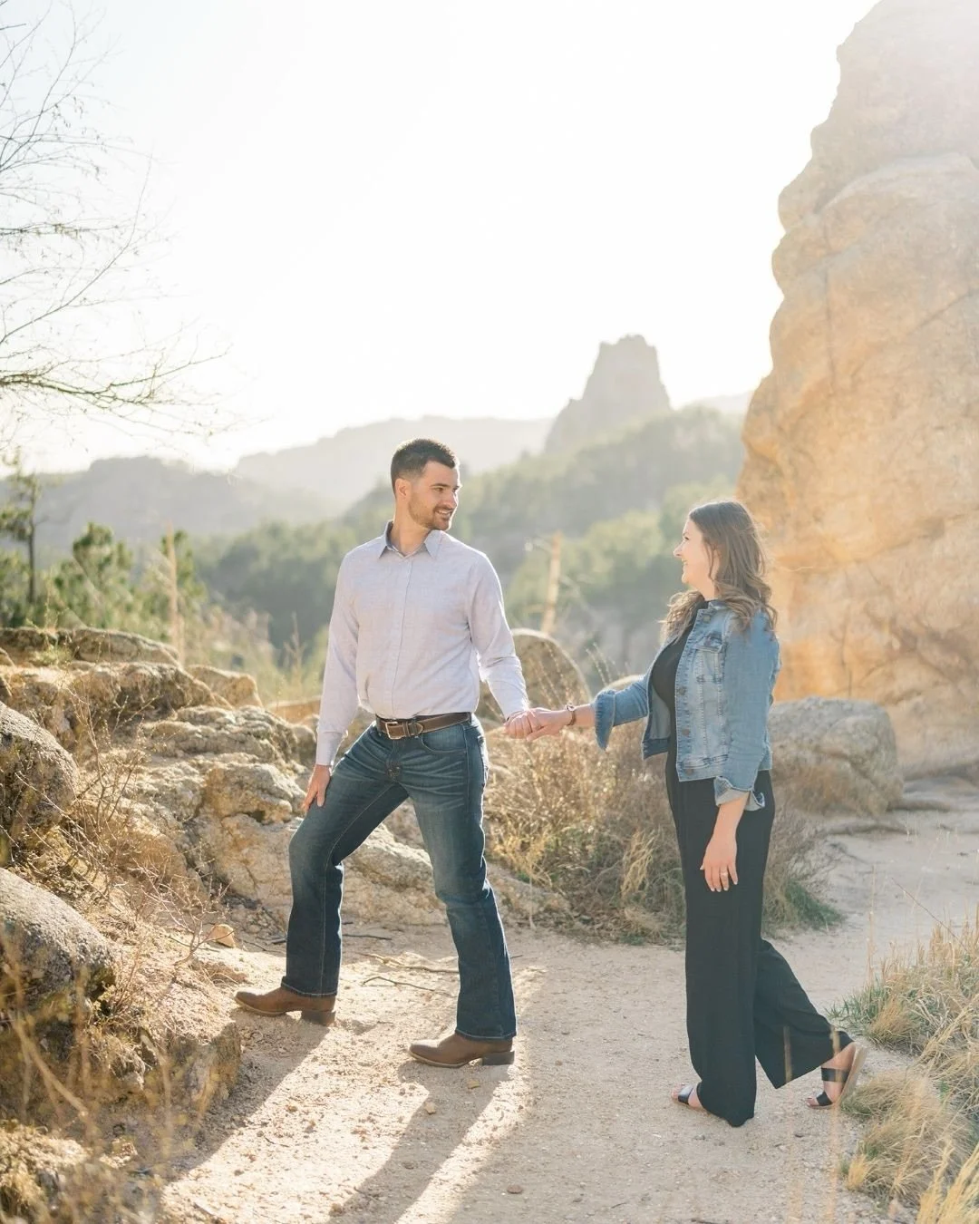 The best evening in the Needles with Marissa + Caleb! It was a little windy but the storms cleared just before our session and we had the most amazing sunlight. I also love that their sweet pup joined us as well. It was so tough to choose just a few 