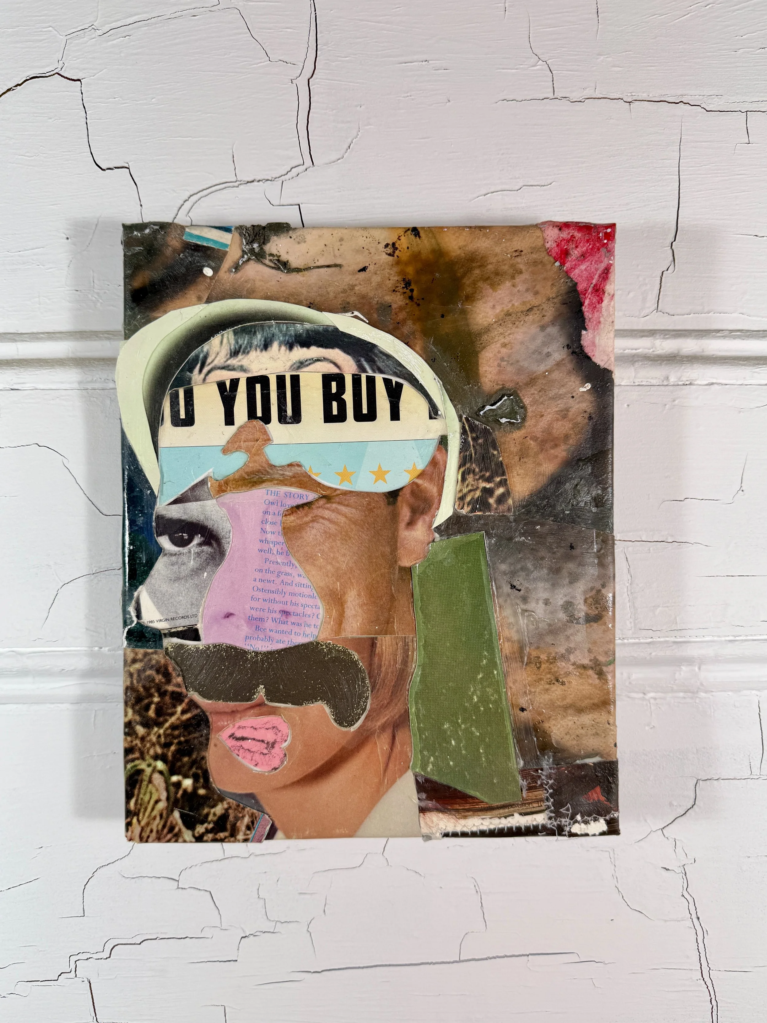 Imagined Portrait (With a Pink Nose & Mouth and a Burly Mustache)