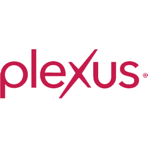 Plexus logo in red text on a transparent background