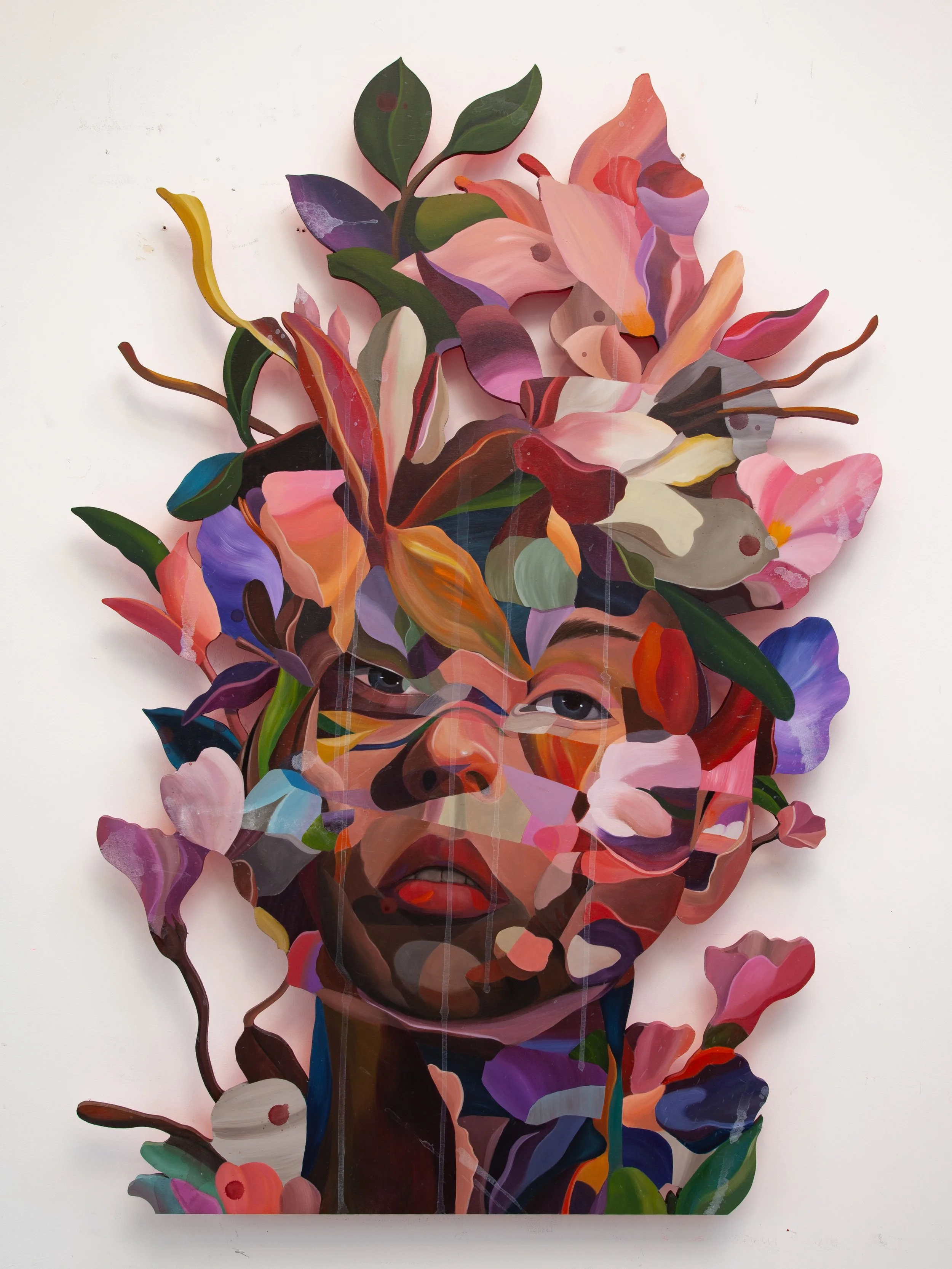 Flower Power // acrylic on birch, ≈ 48" x 34", 2026