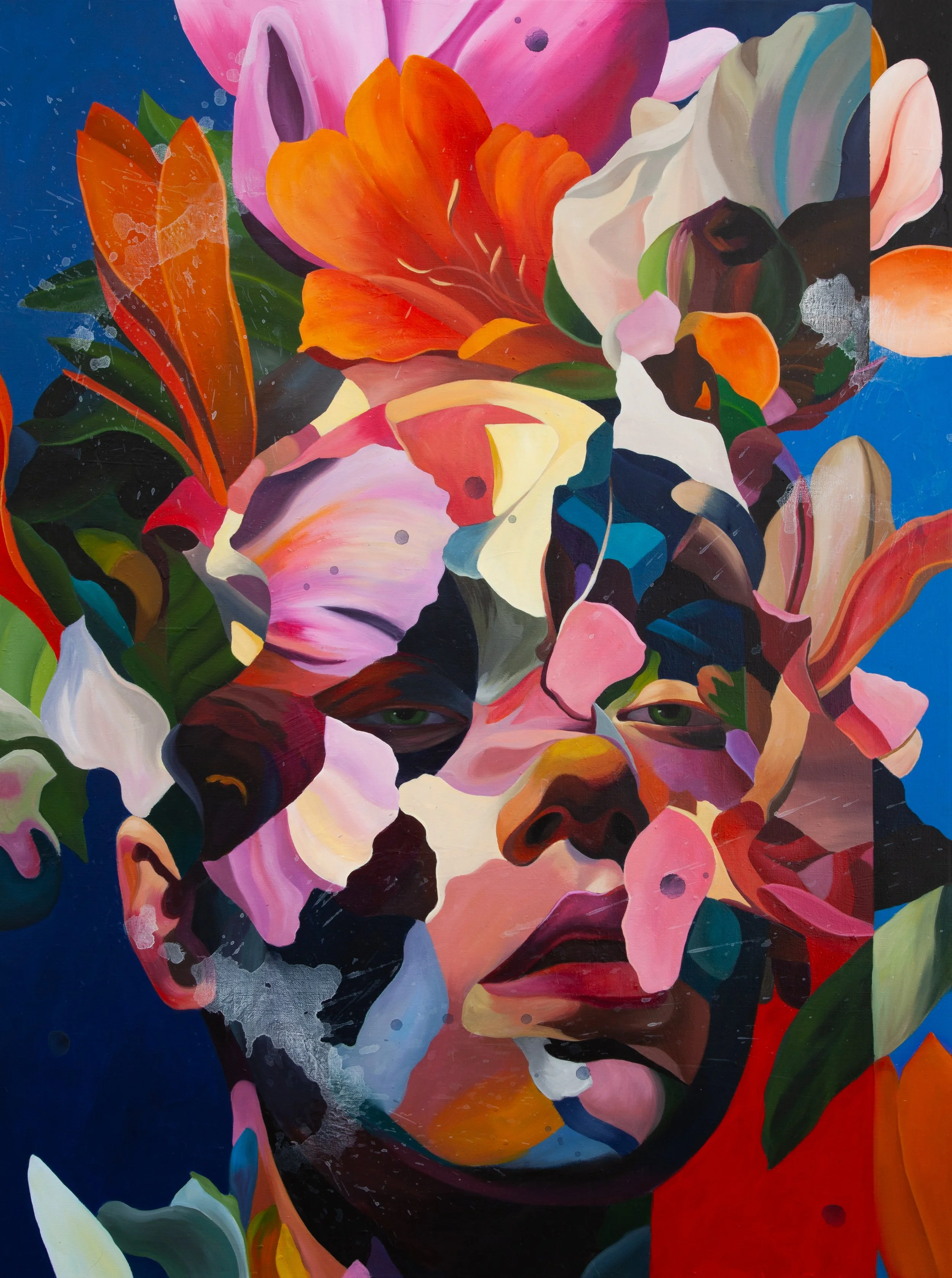 Anthesis // acrylic on canvas, 40" x 30" 2025
