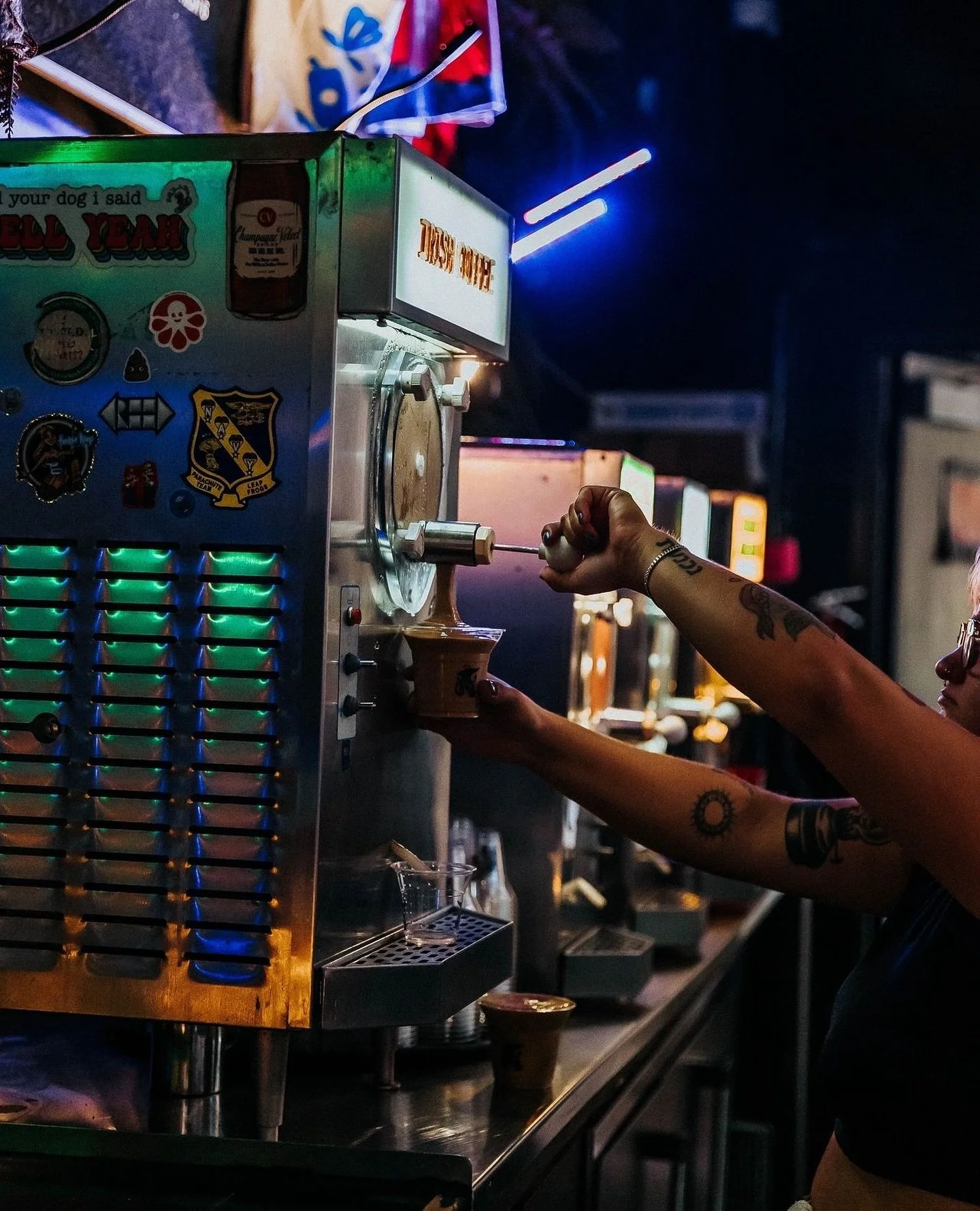 Don&rsquo;t sweat. Frozen Irish Coffee still pouring amidst the Halloween horrors 🌀