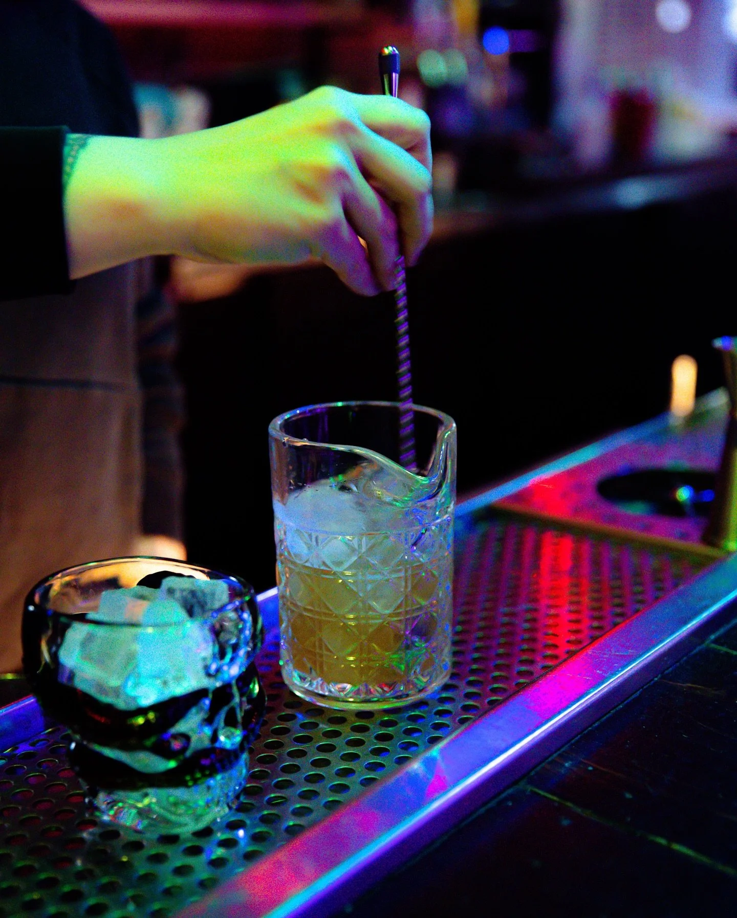 Creature&rsquo;s Curse is an autumnal old fashioned from the depths ☠️⁠
⁠
rice-washed bourbon, kraken gold rum, roasted sweet potato, bitter queens, naughty figgy bitters