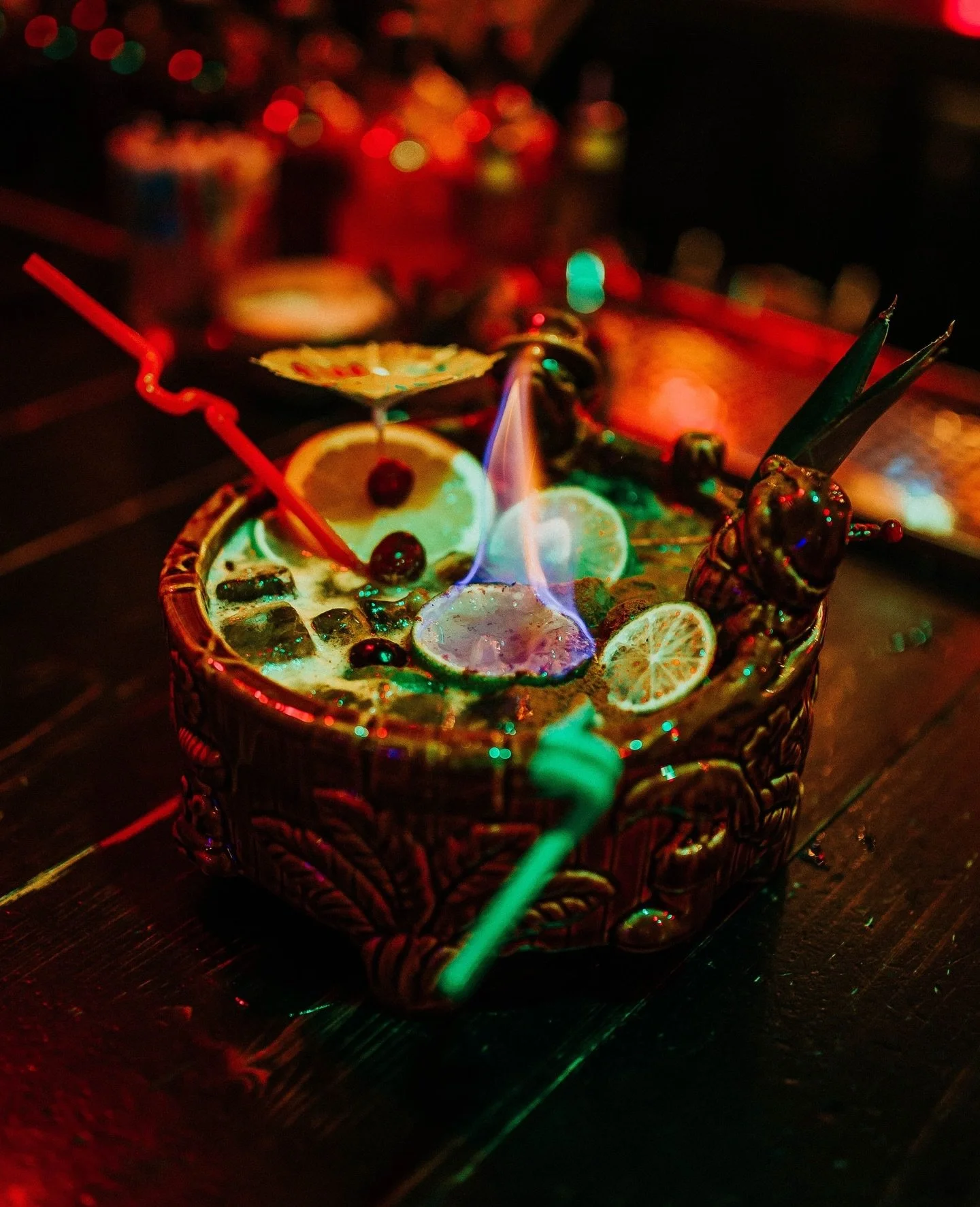 Nui Nui New Year : made for two, with lime, orange, allspice liqueur, + bitters... it&rsquo;s your new winter ritual 💚⁠