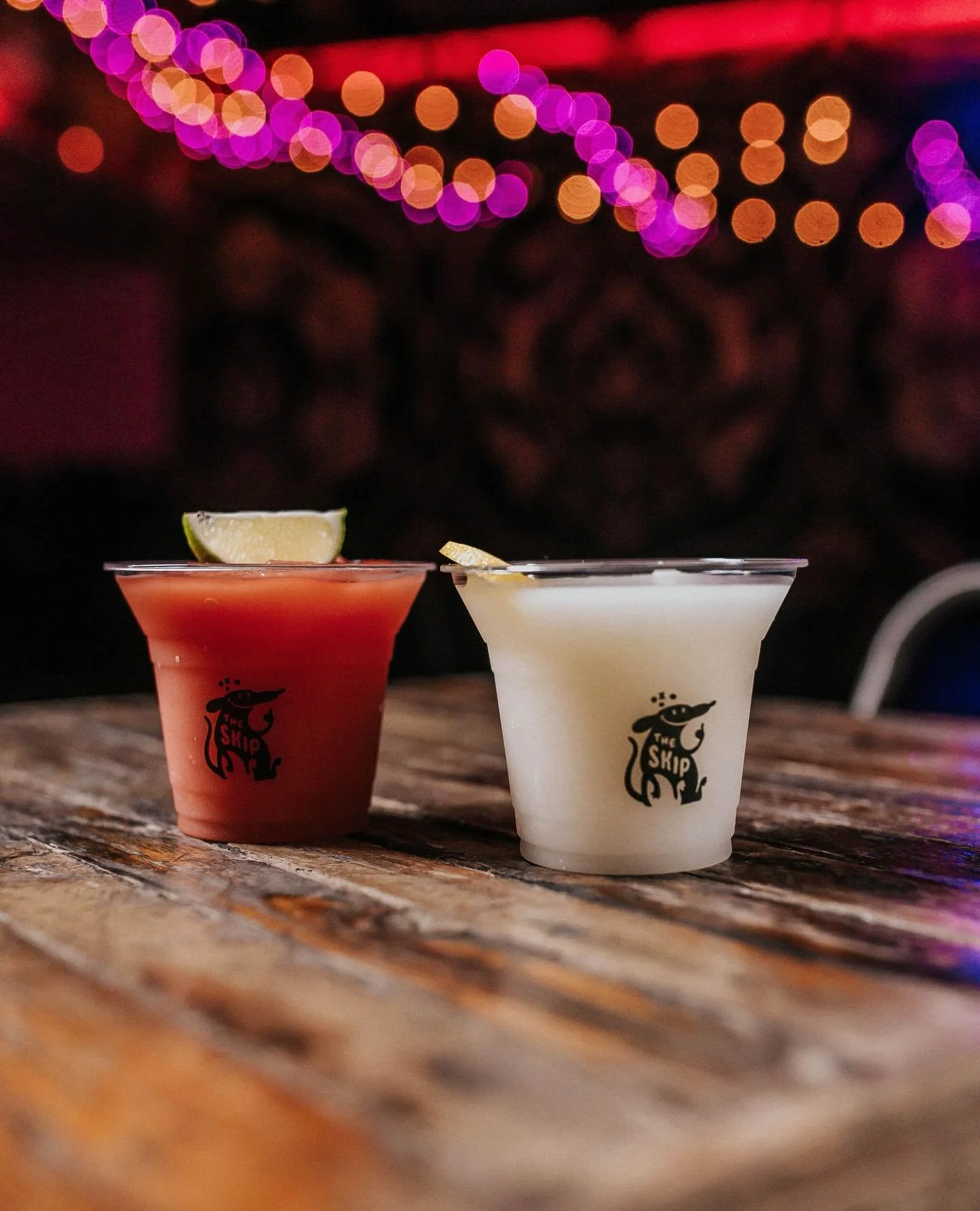 70 degrees &amp; sunny calls for frozen cocktails🍓🥂