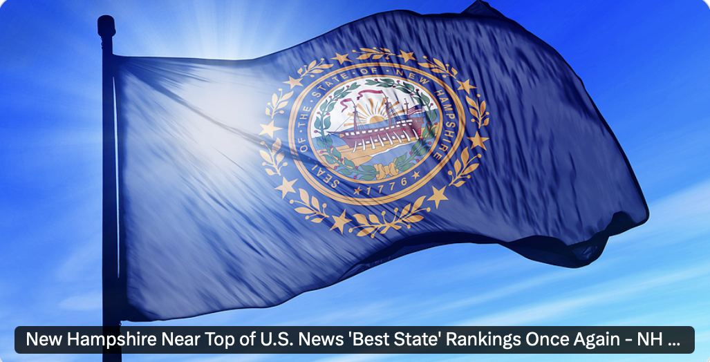 NH Ranked #1 for Economic Opportunity.