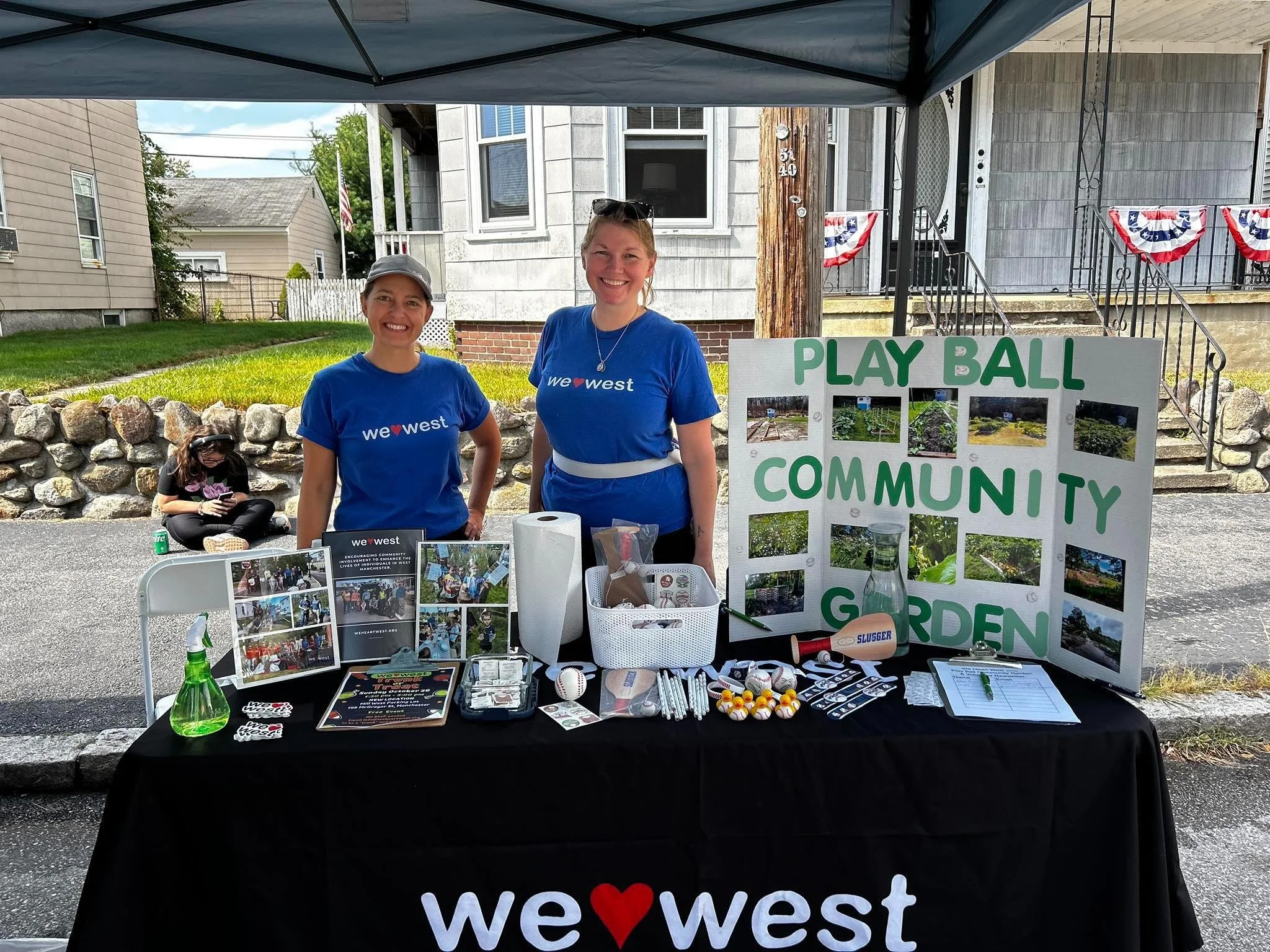 Community Spirit. Free Staters with We ❤️ West promote community and volunteerism at the Rock Rimmon block party.