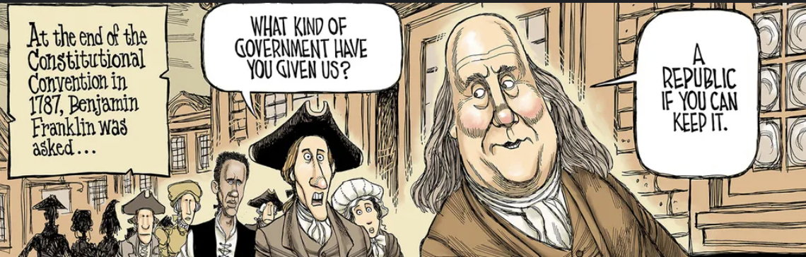Cartoon by David Horsey in The Seattle Times, Aug. 18, 2023.