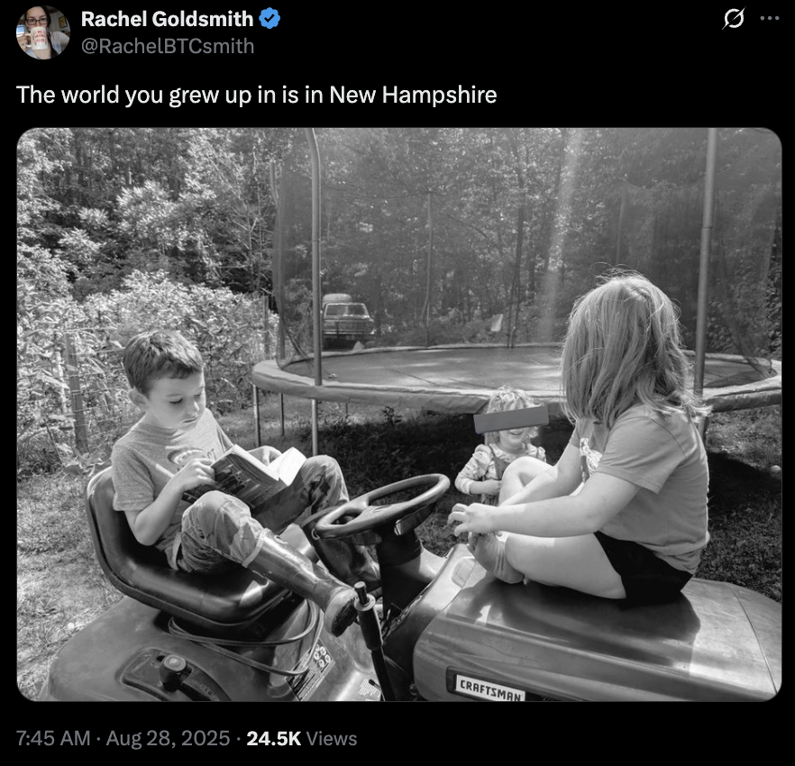 Childhood Still Exists in New Hampshire! New Hampshire is the best place to raise children.