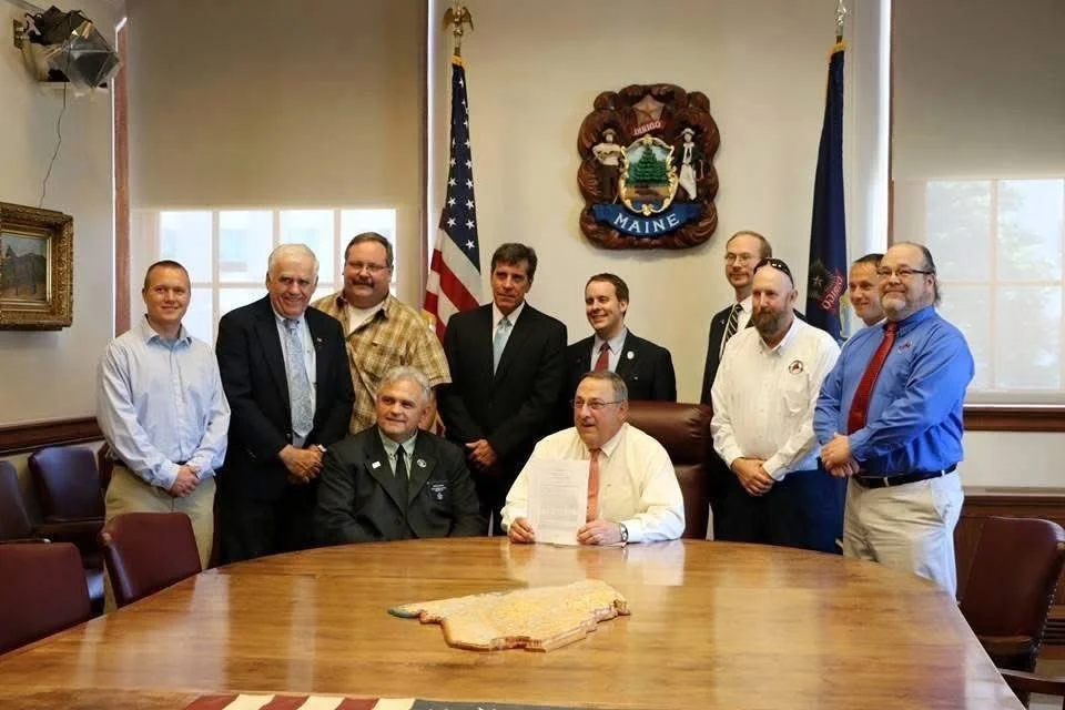 July 2015. Ten years ago, Maine Governor Paul LePage signed Senator Eric Brakey's Constitutional Carry legislation into law. (Three years later, Maine took a leftward turn toward statism, while New Hampshire kept building liberty).