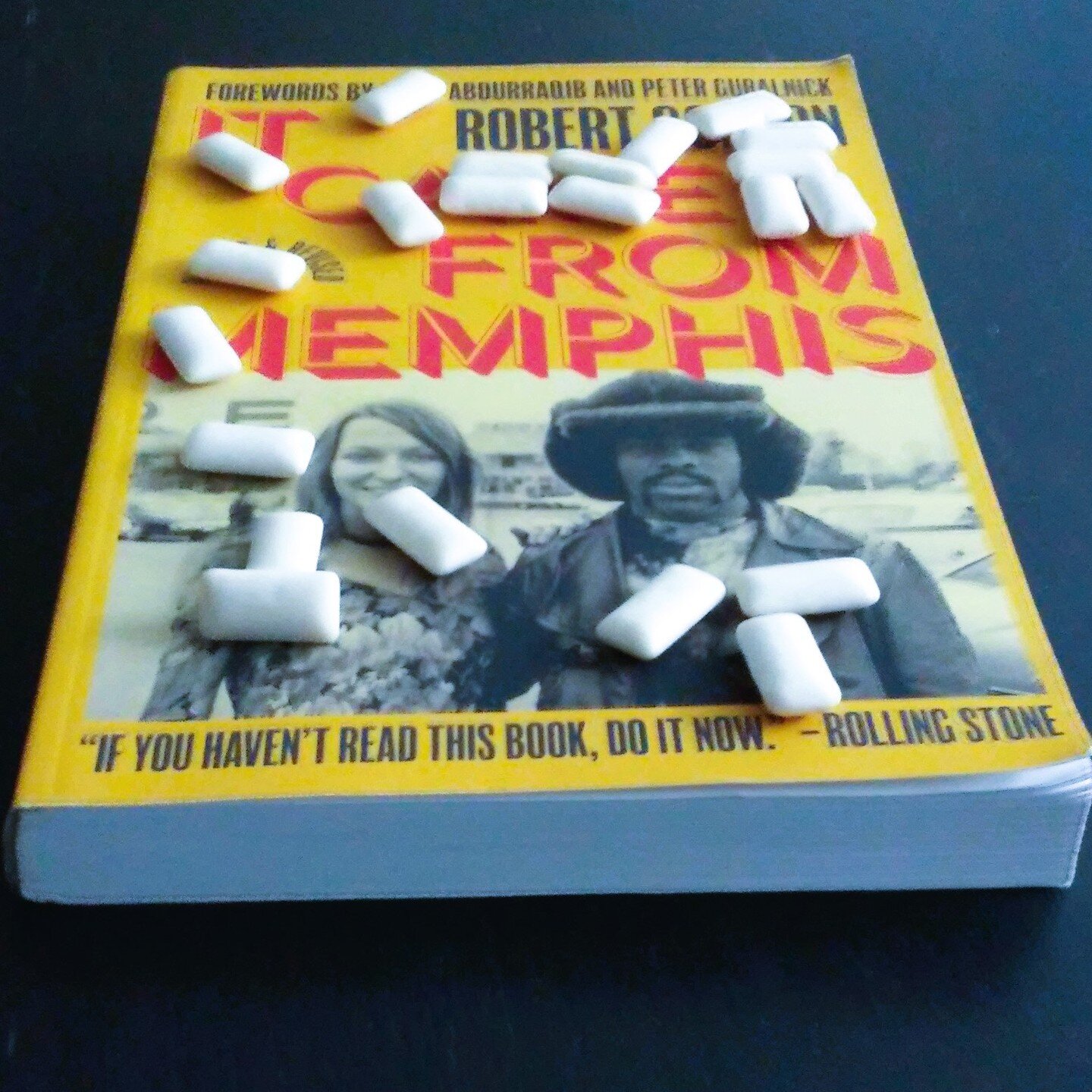 It Came From Memphis by Robert Gordon

(And, as Dickinson liked to say, &quot;If you're not on the edge, you're taking up too much space.&quot;)

or

&quot;It was almost bad to bring up his name,&quot; Crosswaithe says, &quot;because then he would sh