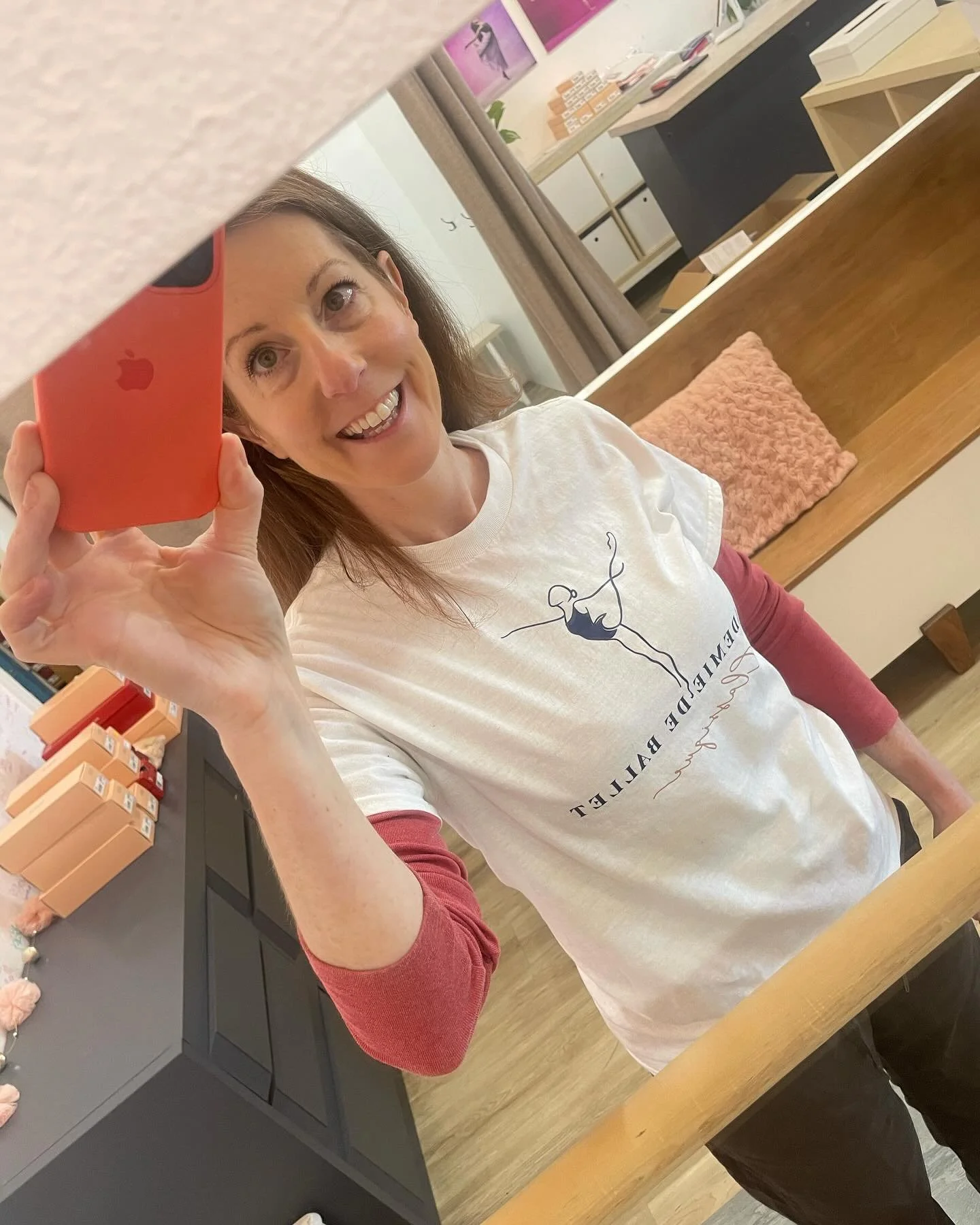 A dance mom visited the store for the first time today. They just moved from out of state and she wondered why I&rsquo;d be wearing a T-shirt from a studio that I (or the store) wasn&rsquo;t affiliated with. 😉 I welcomed her to Central Oregon, and e