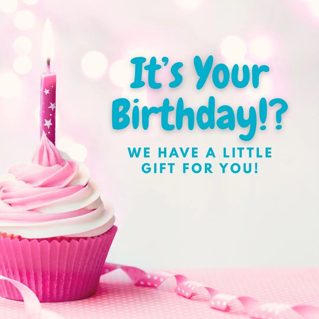 Move It Members* get a FREE Birthday Gift any day of your special week!

Select from a pair of adorable dance-themed socks, or a dance-princess tiara, or one of everyone&rsquo;s favorite unicorn swirl lollipops.

* If you're in our system, you're a M