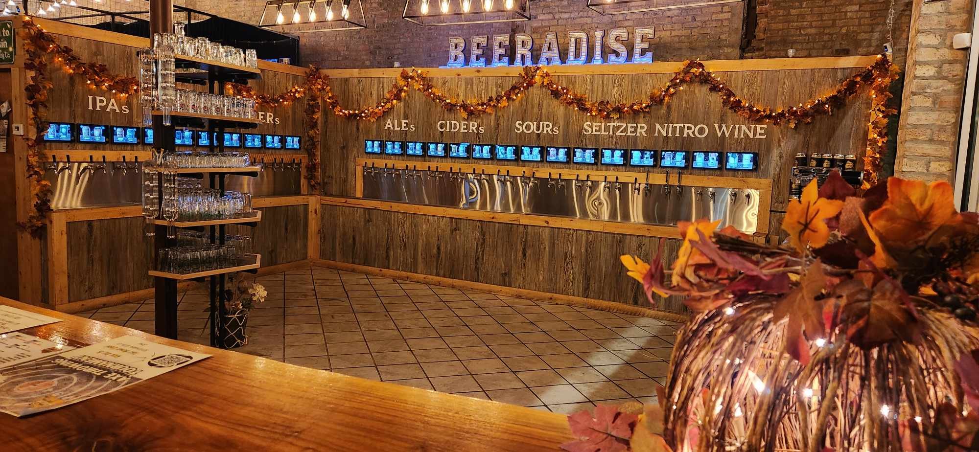 self-pour wall at Hold My Beer