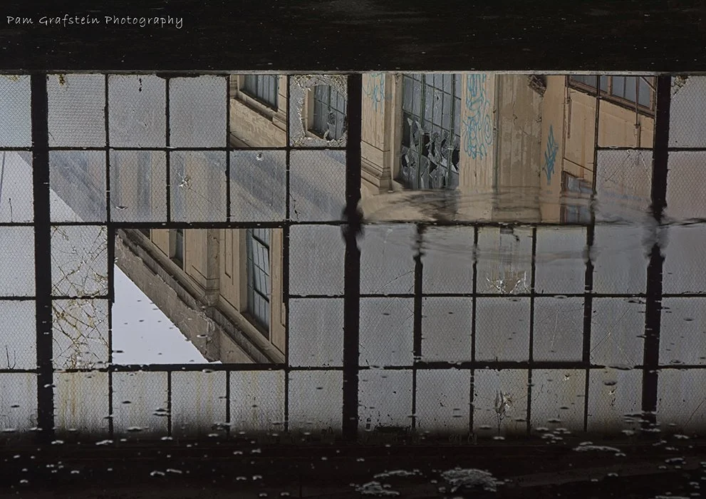 Puddle Reflection    Scranton Lace Factory     Scranton, PA