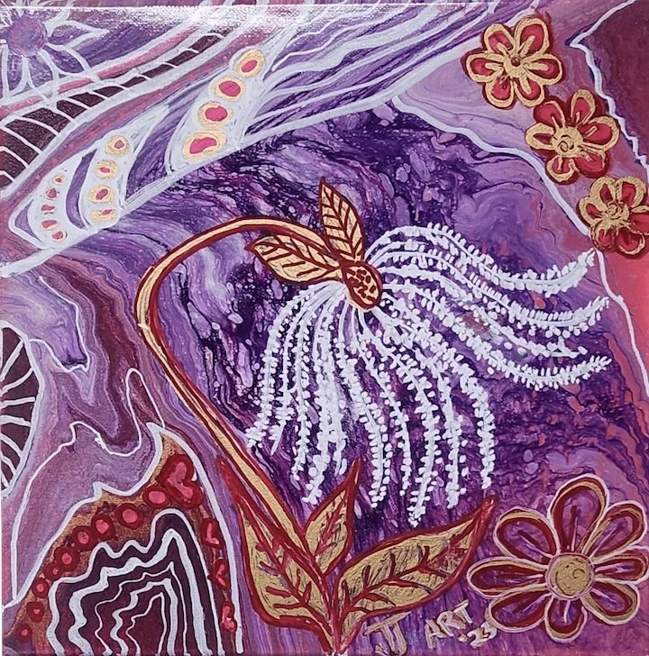 Painting on canvas done by Tamra