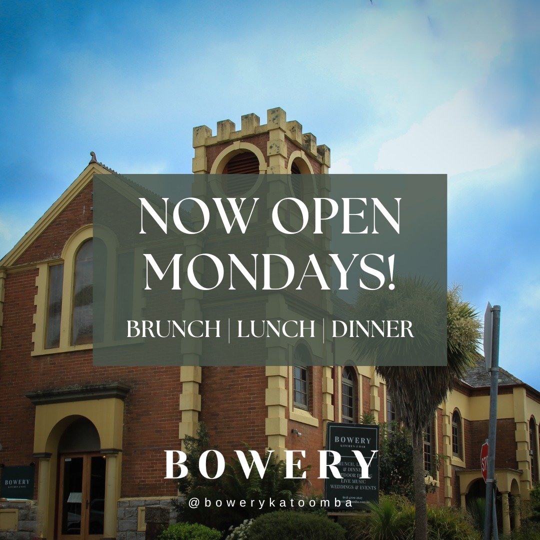 Whether you want to extend your weekend, or start your working week right, we're here to make sure you don't have to miss out on a marvellous meal.

Due to popular demand, we're extending our trading hours. BOWERY is now open 5 DAYS for BRUNCH/LUNCH 