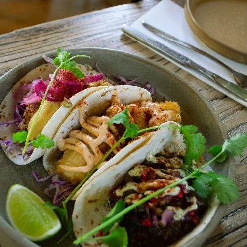 TACO TIME!...

Choose from the ever-popular FISH TACOS,

or PLANT BASED TACOS filled with Spiced Black Bean, Banana Blossom and Jackfruit. (vg)

~~~

WE'RE OPEN THURSDAY TO MONDAY
~ BRUNCH/LUNCH 10-2⁠
~ DINNER from 5.30⁠
⁠
~~~⁠
⁠
📍 Bowery Kitchen an