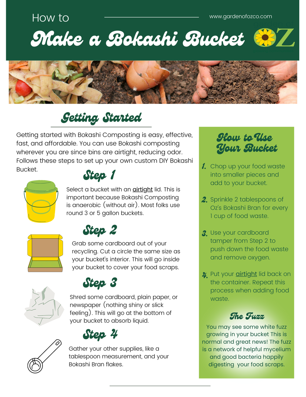 How can I make a DIY Bokashi bucket? — Garden of Oz