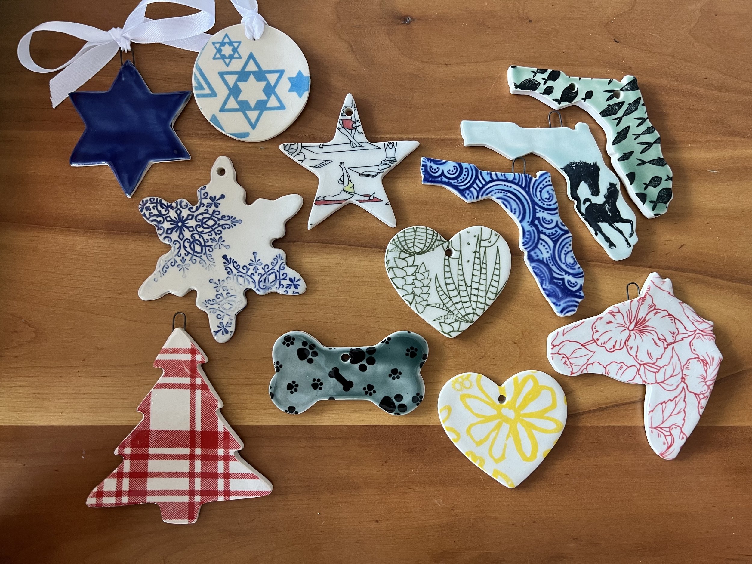 Variety of ornaments