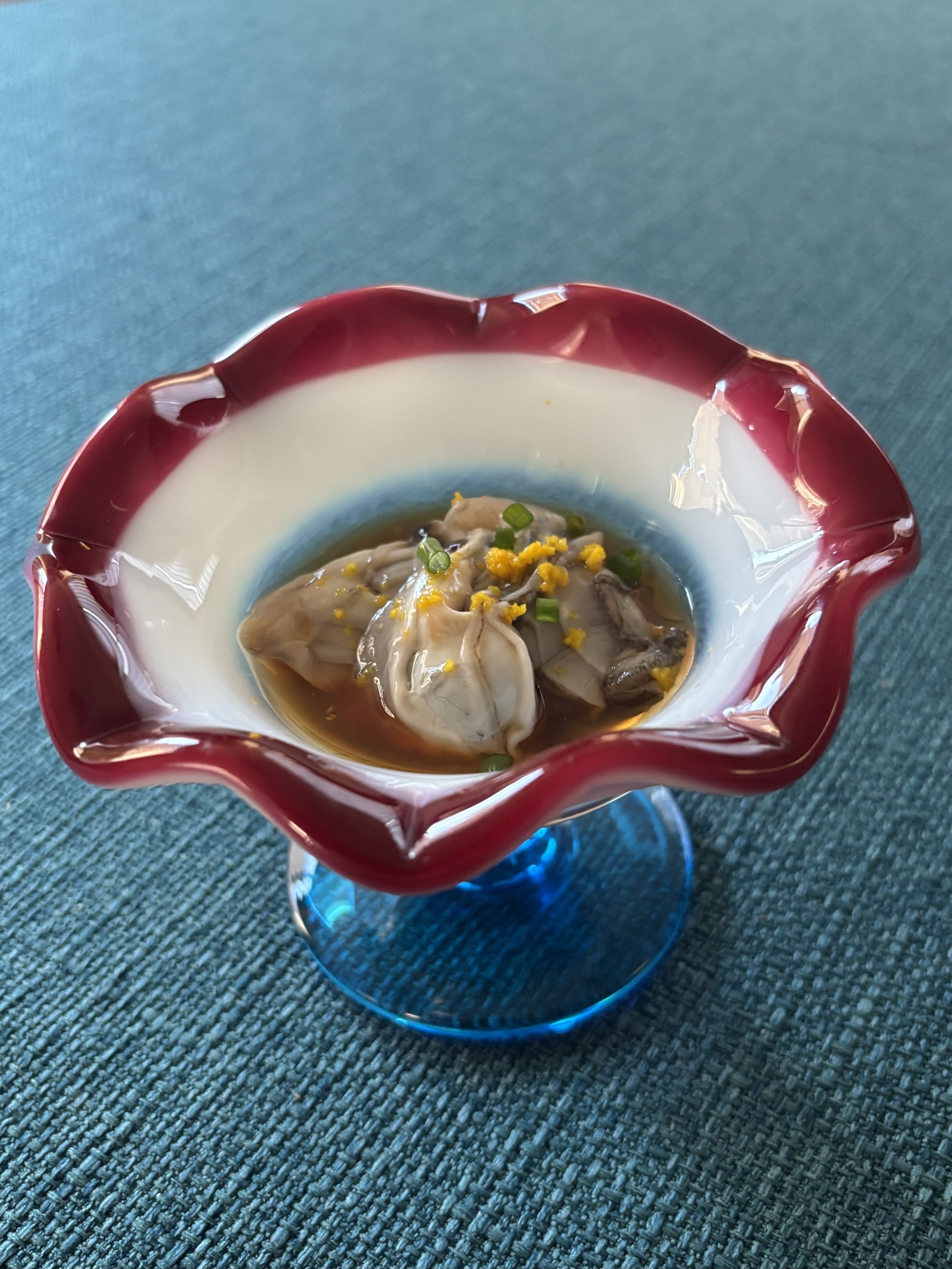 Yuzu Ponzu-Marinated Raw Oysters- Japanese home cooking class in Tokyo