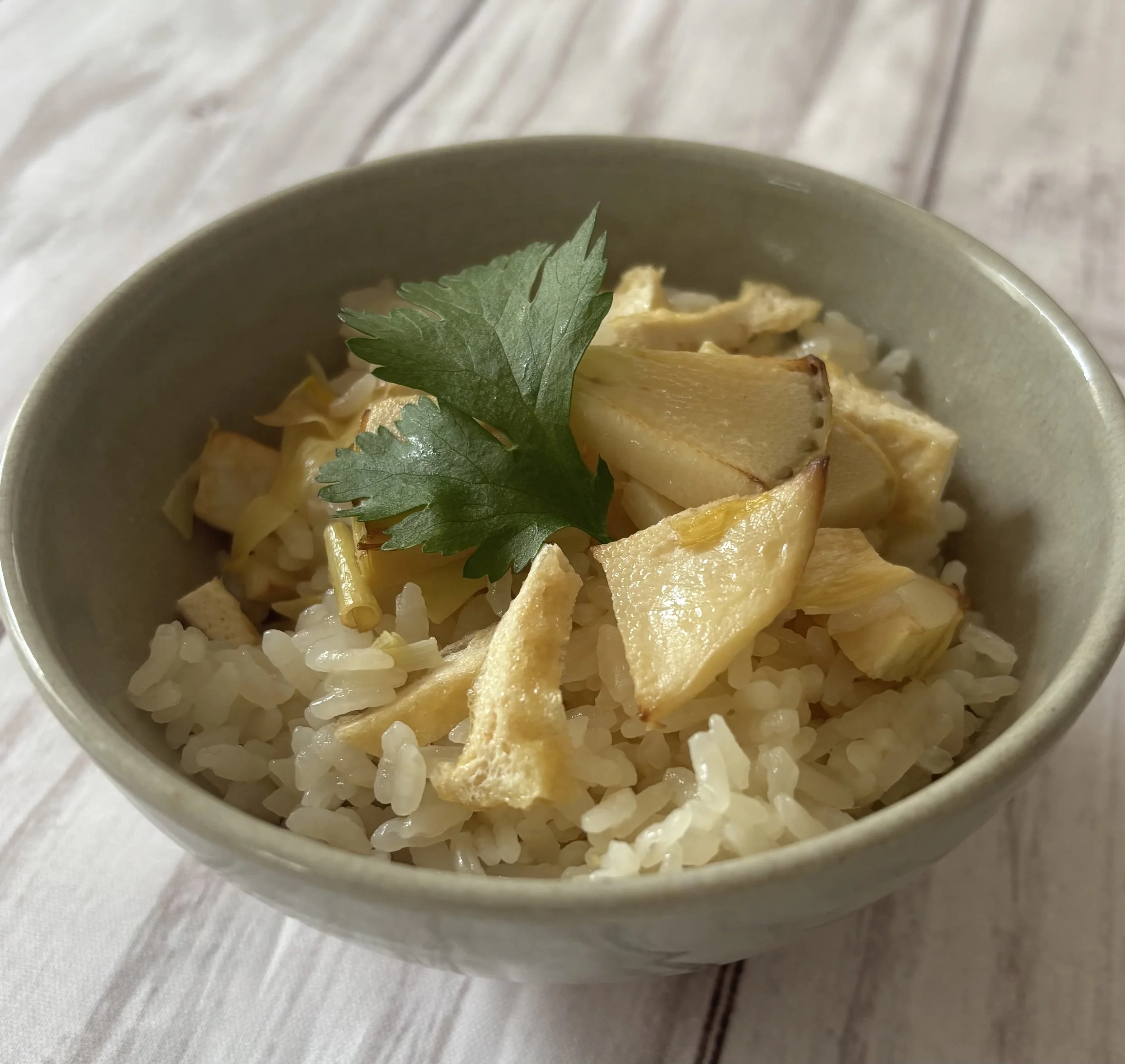 Bamboo shoot rice- Japanese Home Cooking and Sweet Class in Tokyo