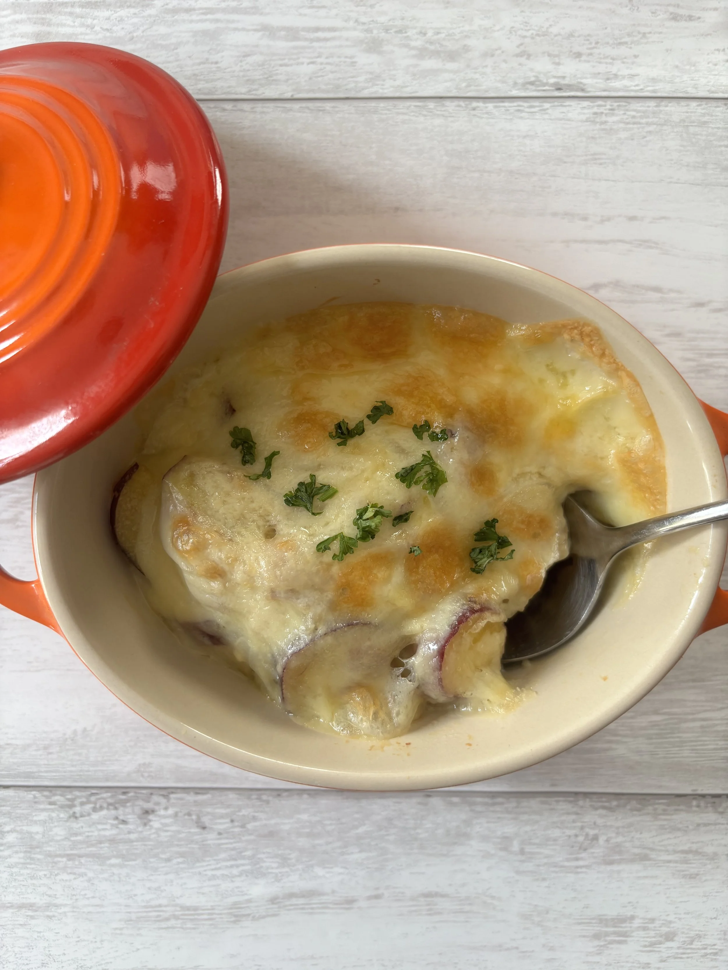Japanese-Style Sweet Potato Gratin- Japanese Home Cooking and Sweets Class in Tokyo