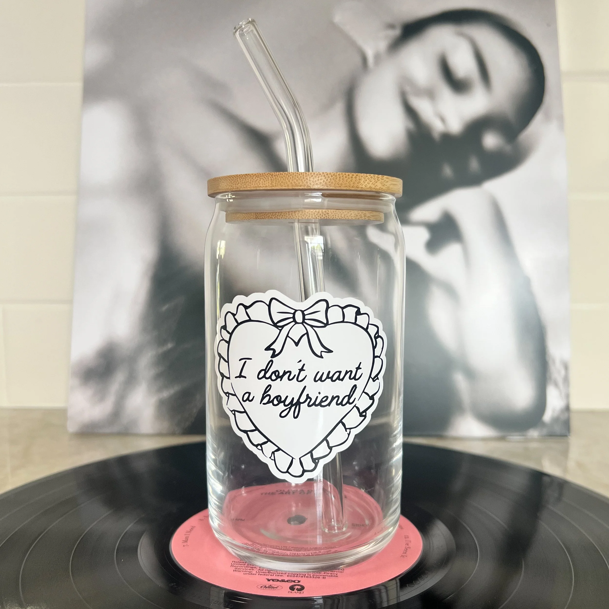 I Don't Want a Boyfriend - Olivia Dean Glass Cup