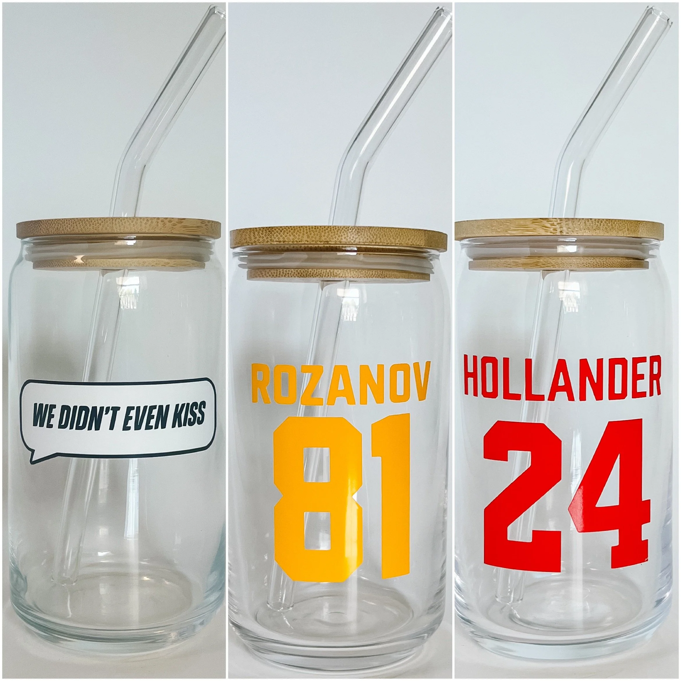 Heated Rivalry Bundle - Glass Cup, Tote Bag, & Keychain