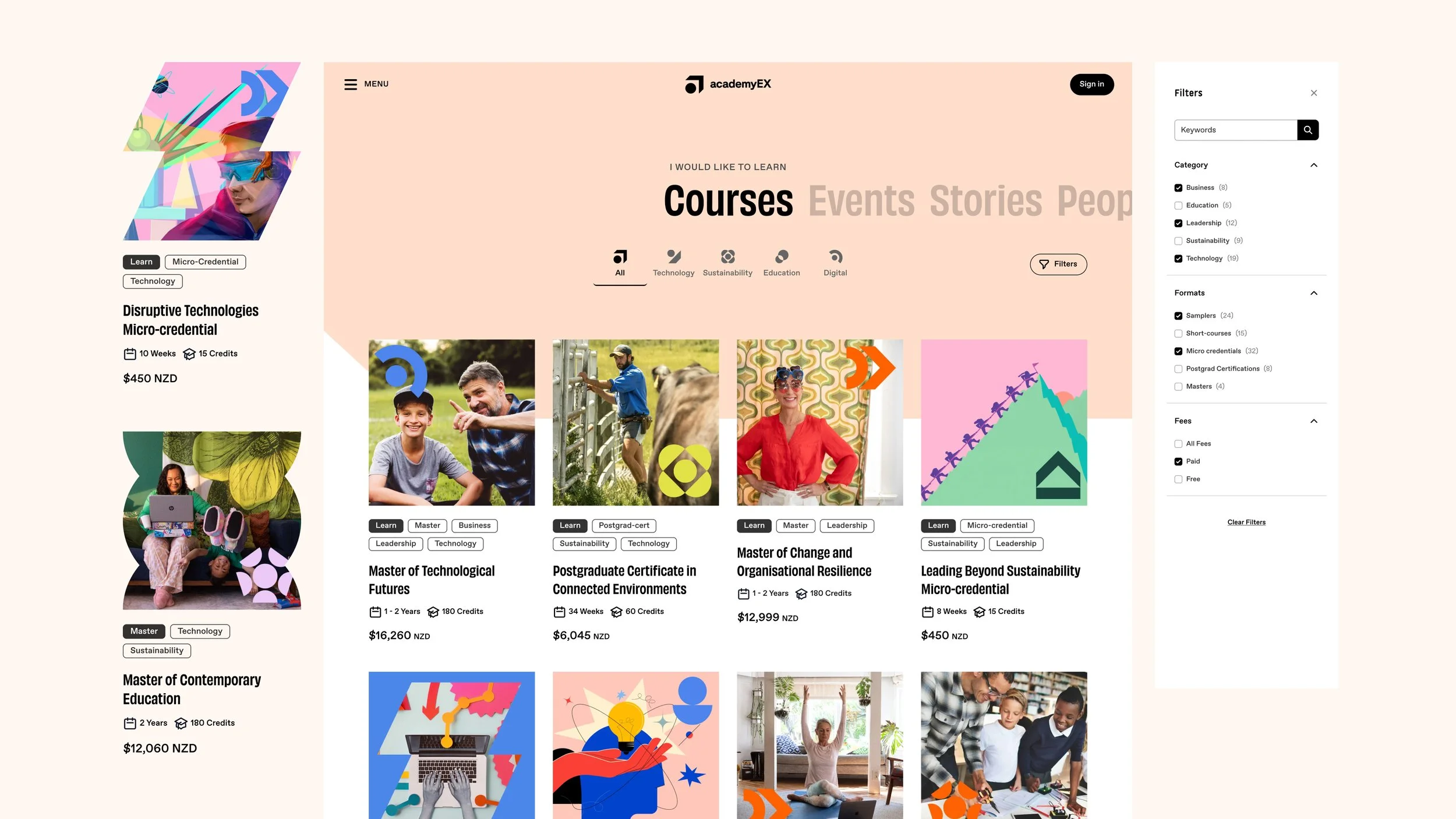 academyEX - Find courses, events, inspiring stories and people to springboard your learning