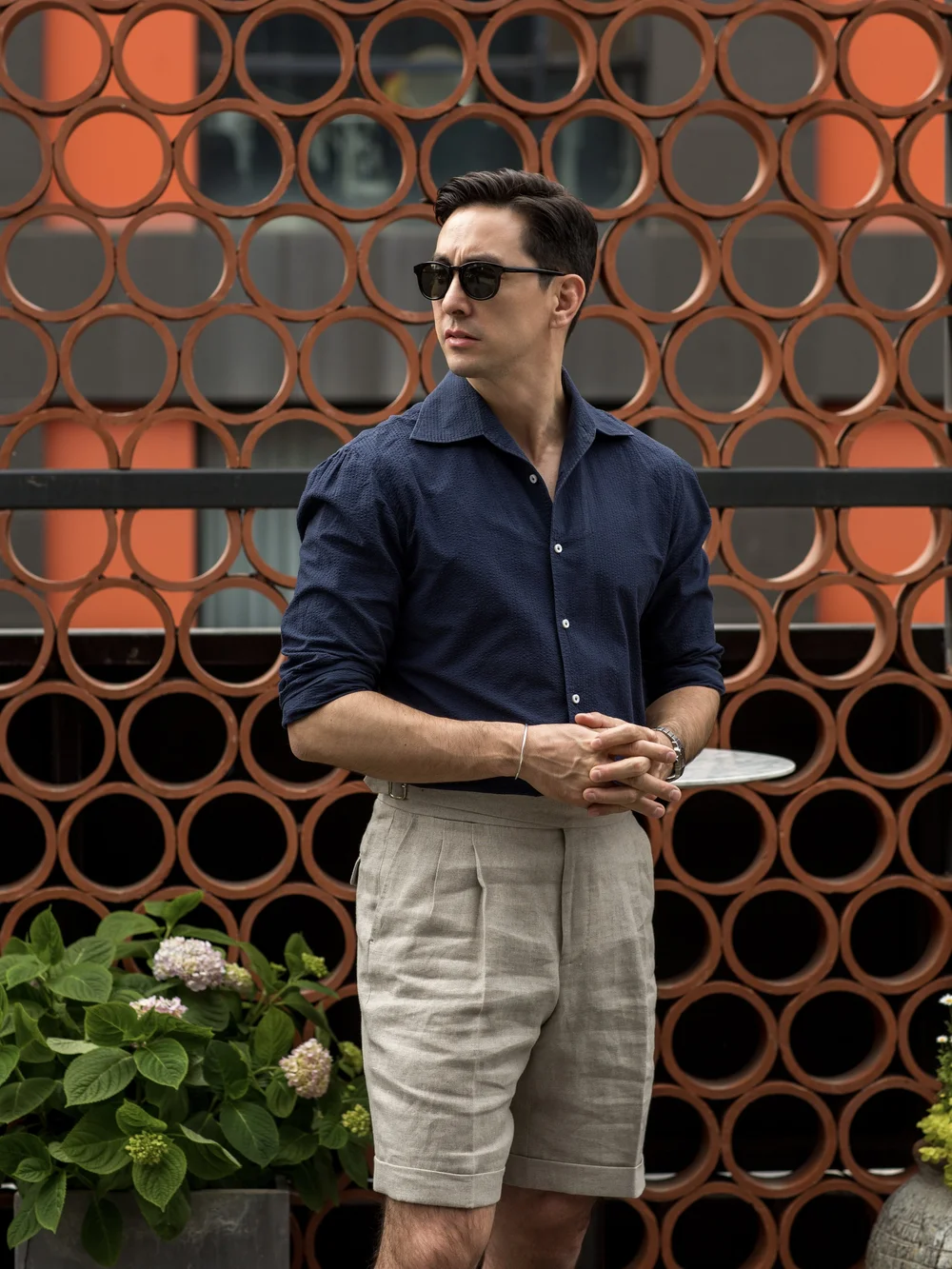 linen dress shorts men Aurlien