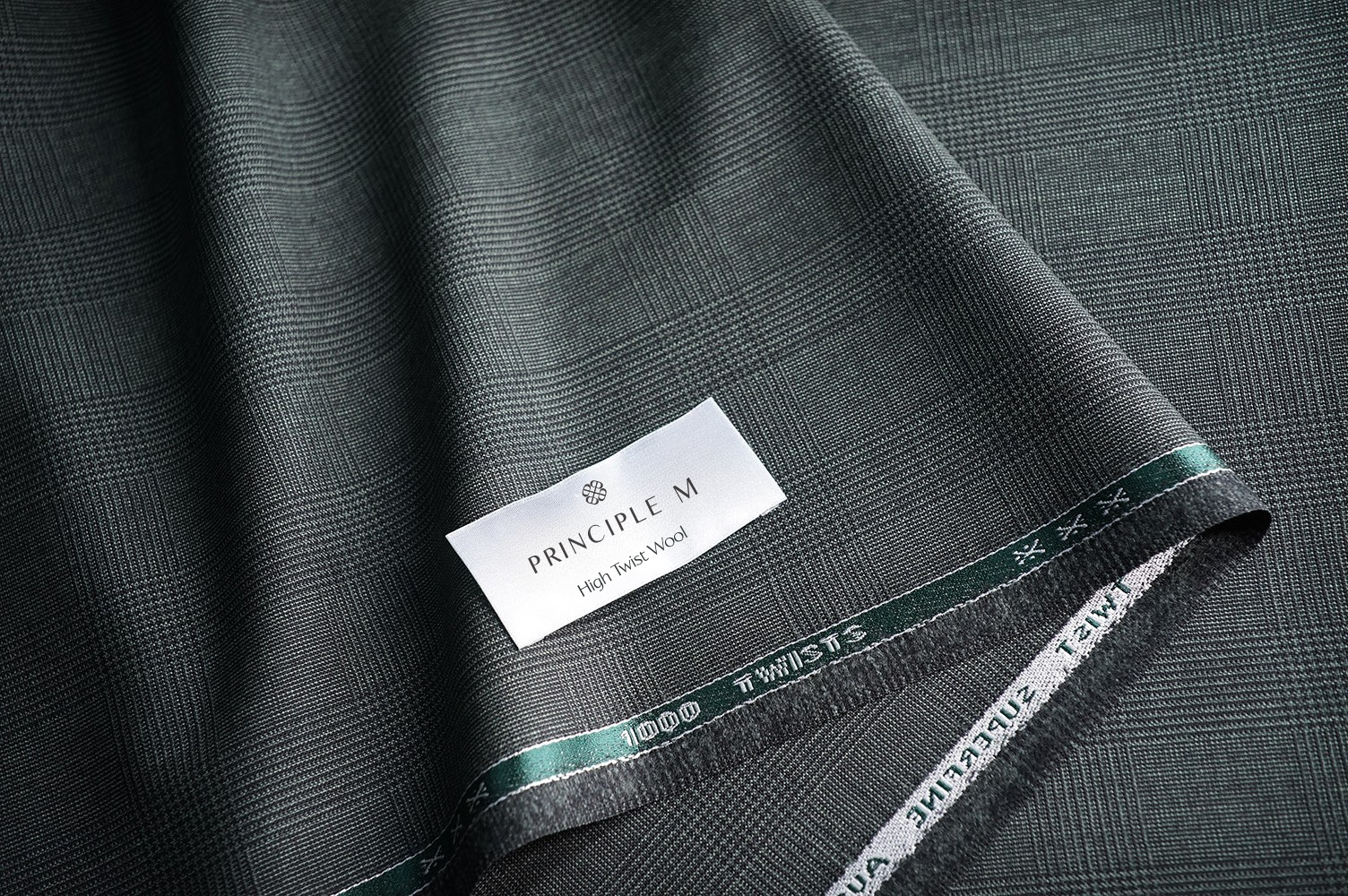 Green Glen Check - High Twist Wool - 290g