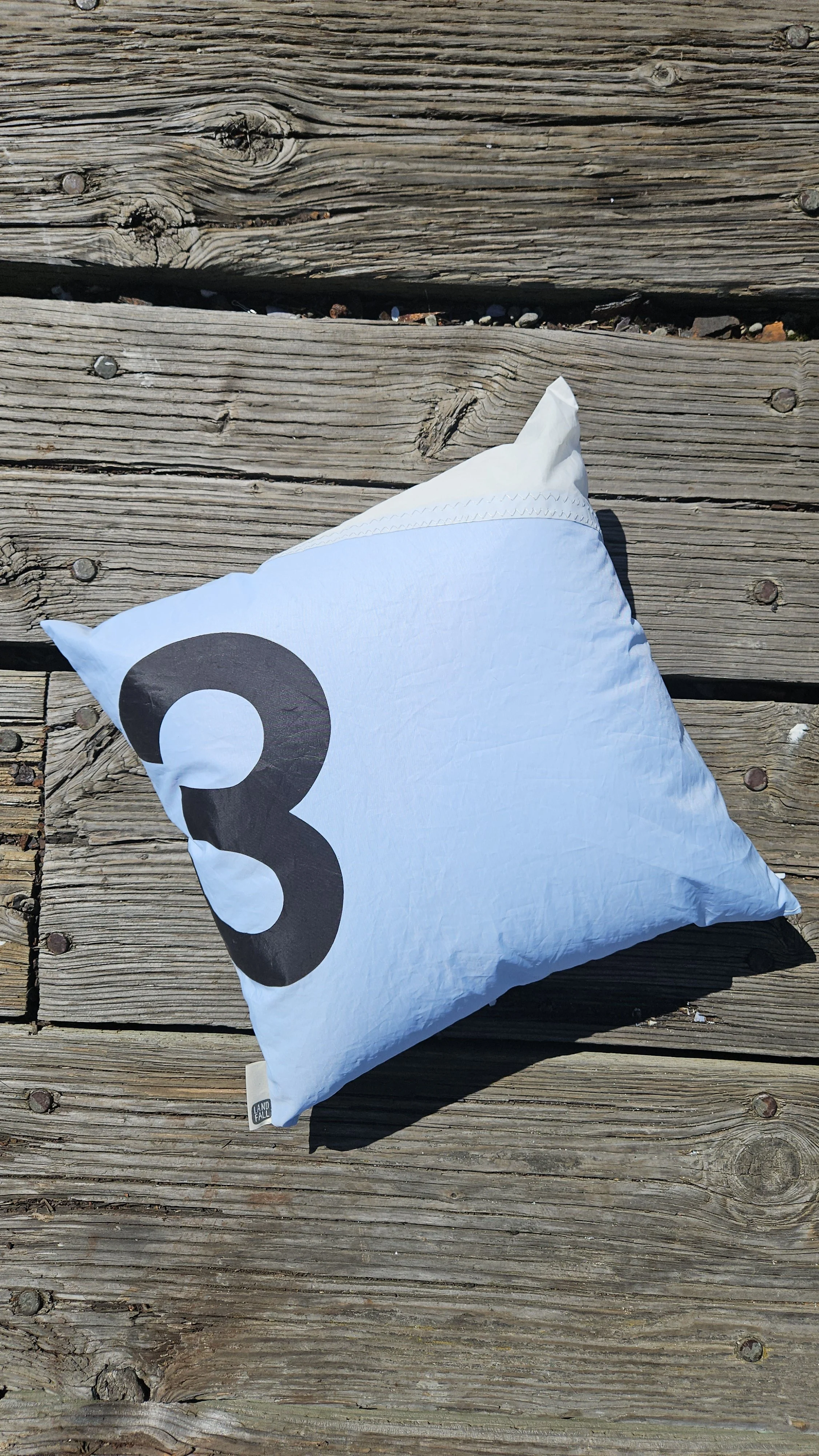 Upcycled Sailcloth Outdoor Pillow #2