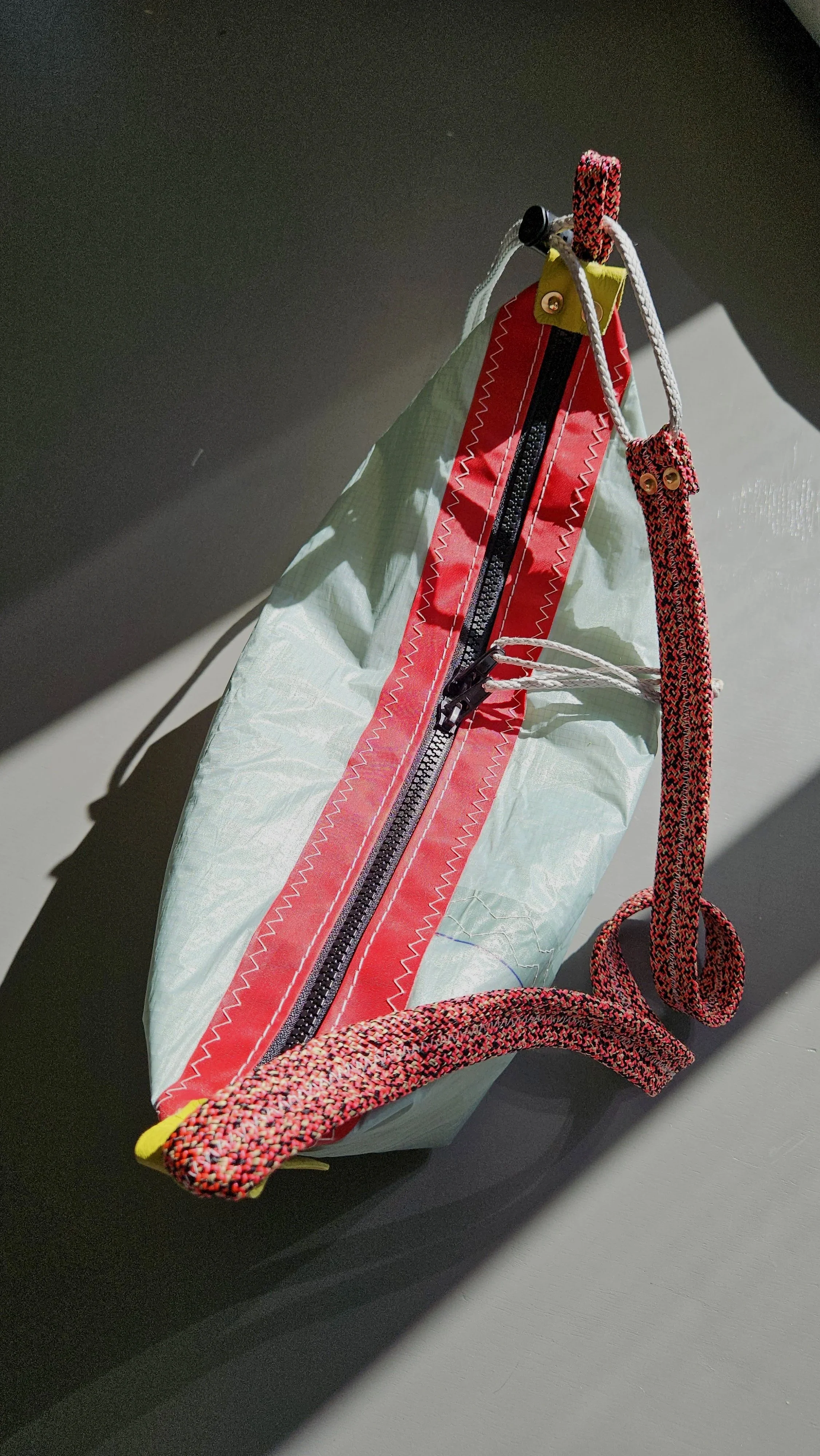 Blue sail bag sling bag crossbody rope strap