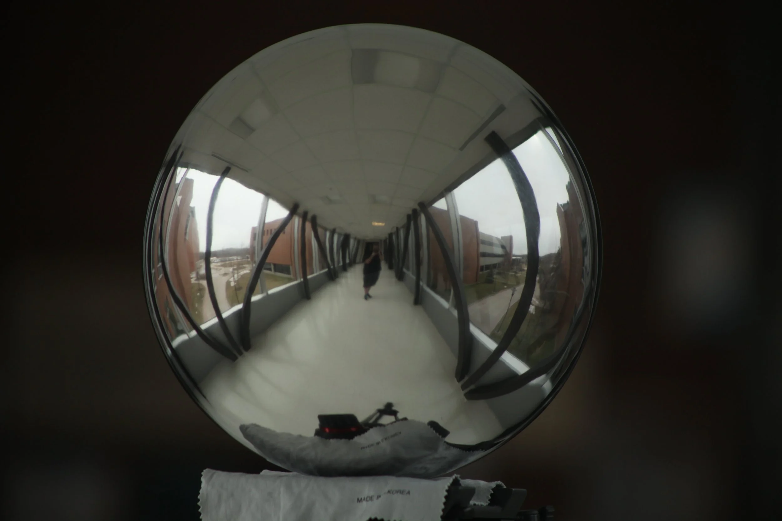 Chrome Ball Sky Bridge Day.JPG