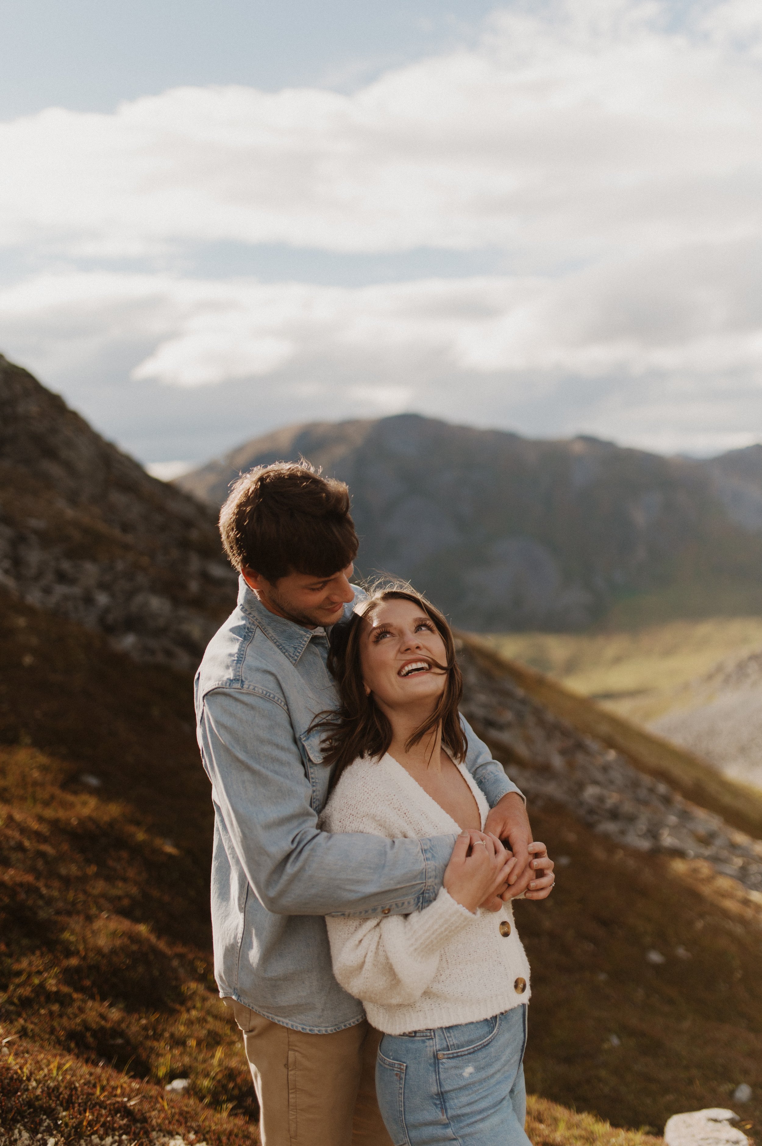 Romantic Engagement Session in Alaska Hatcher Pass
