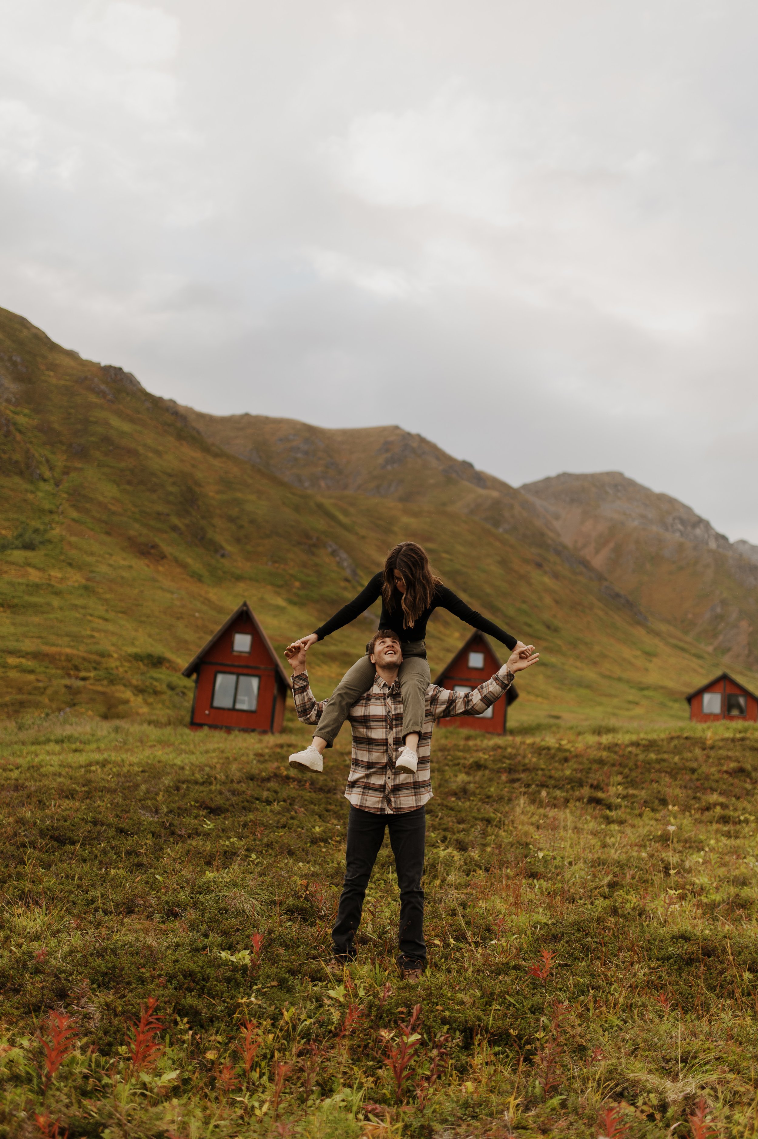 Romantic Engagement Session in Alaska Hatcher Pass