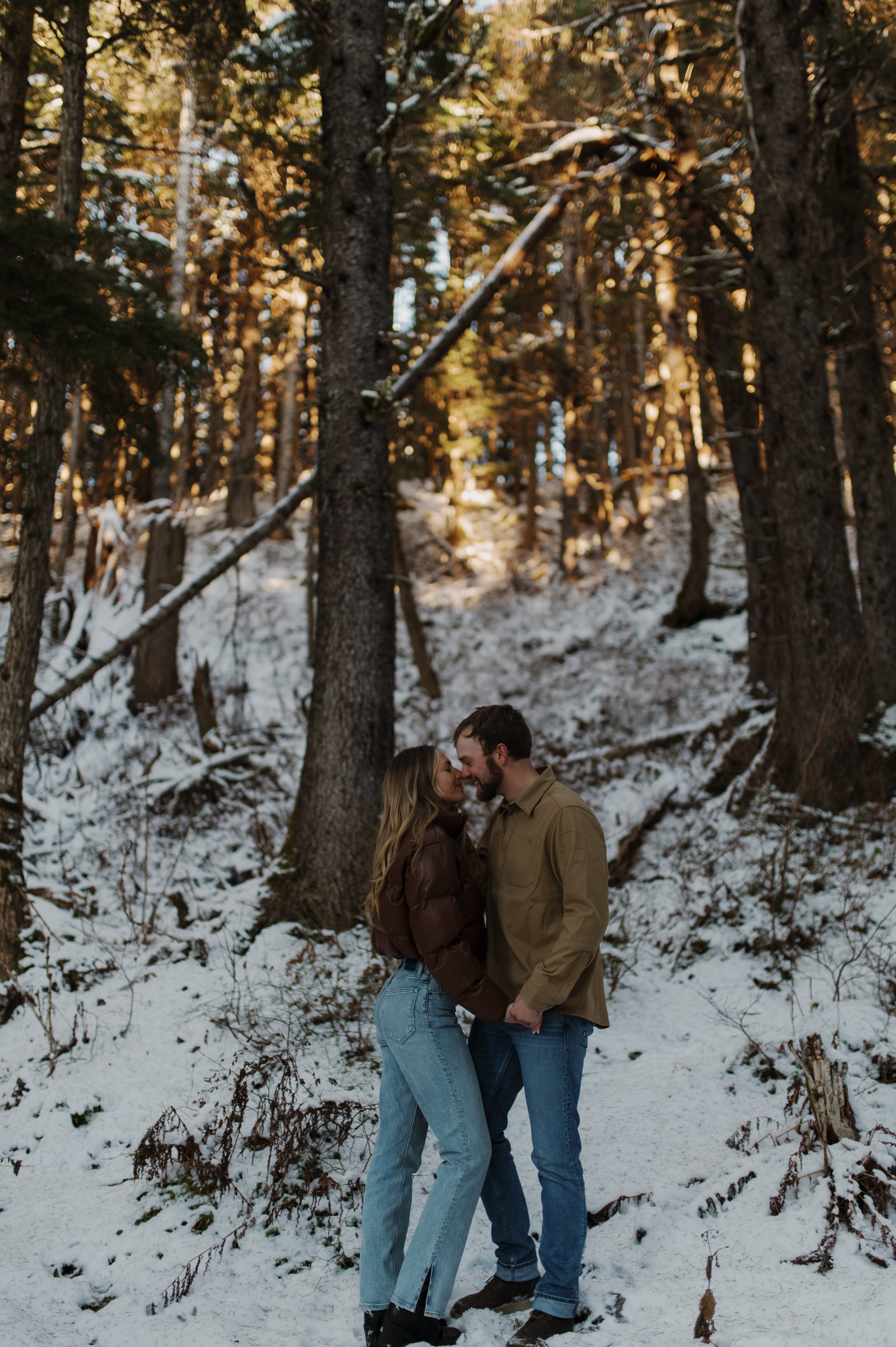 Girdwood, Alaska Winter Engagement Session