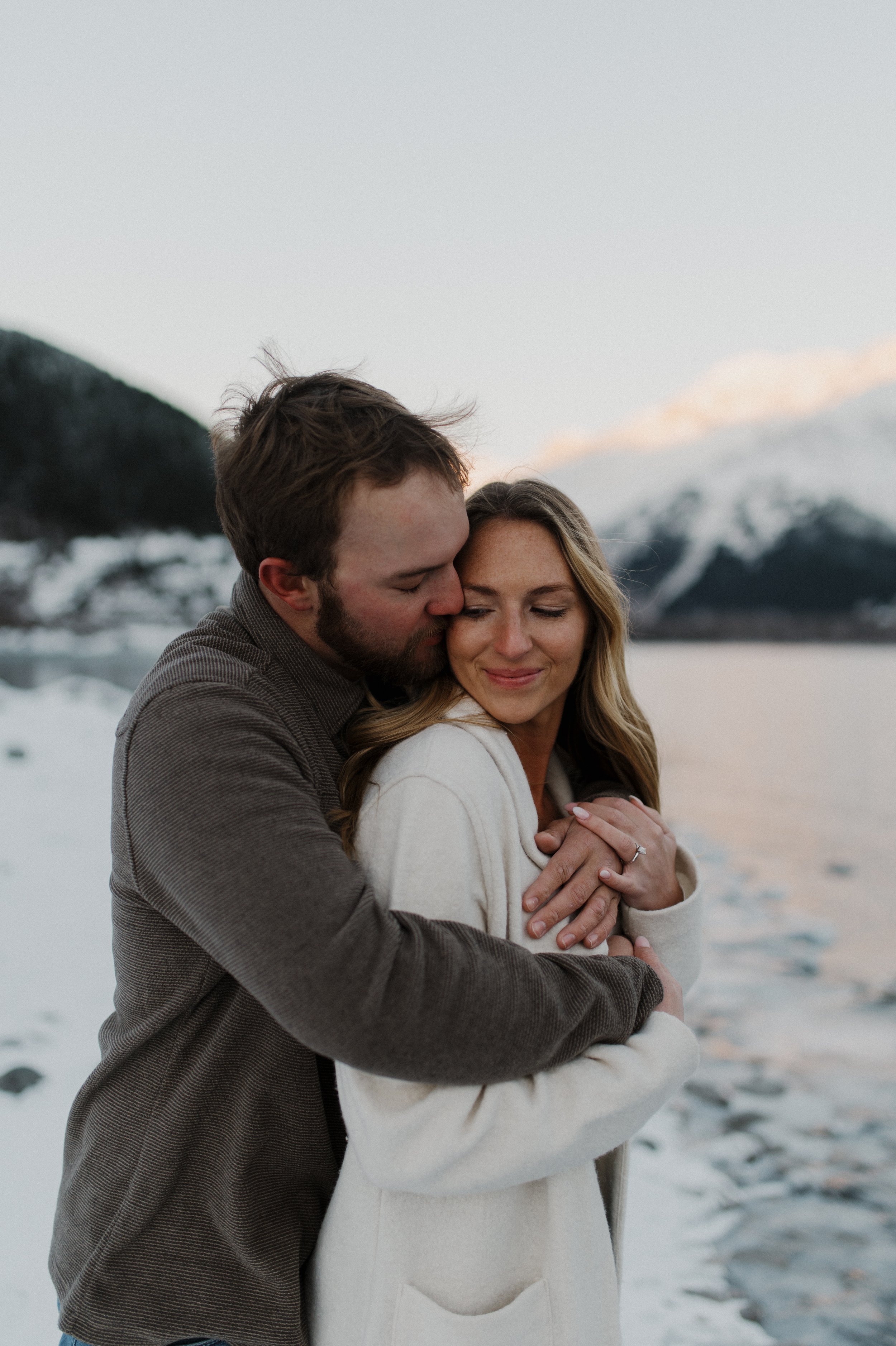 Girdwood, Alaska Winter Engagement Session