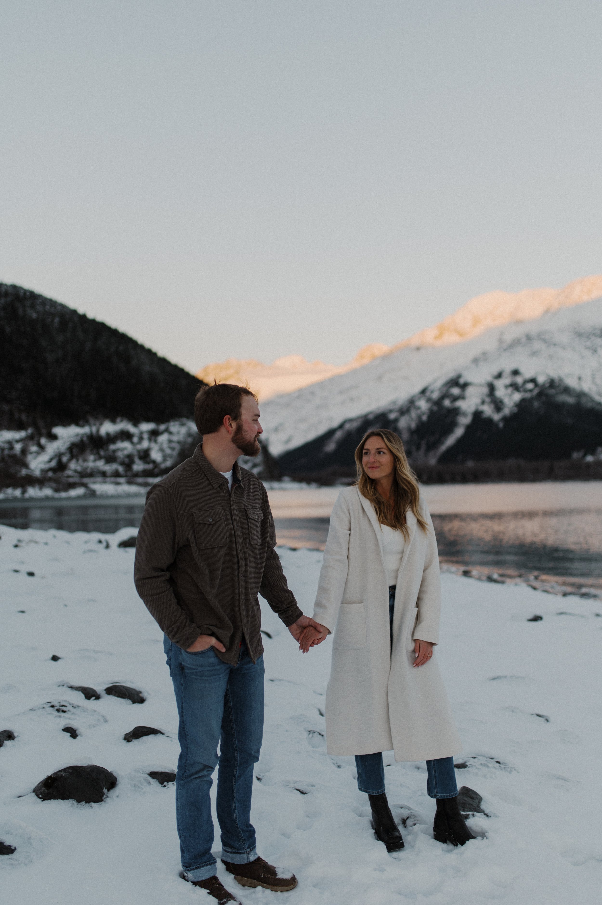 Girdwood, Alaska Winter Engagement Session