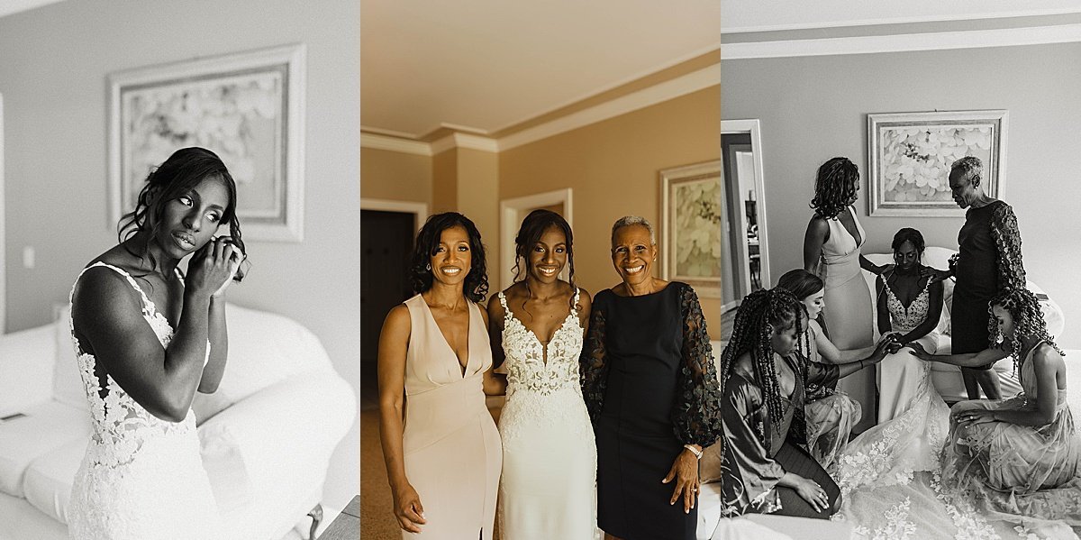  Bride and her mother and grandmother get ready for the wedding with photographer theresa mcdonald 