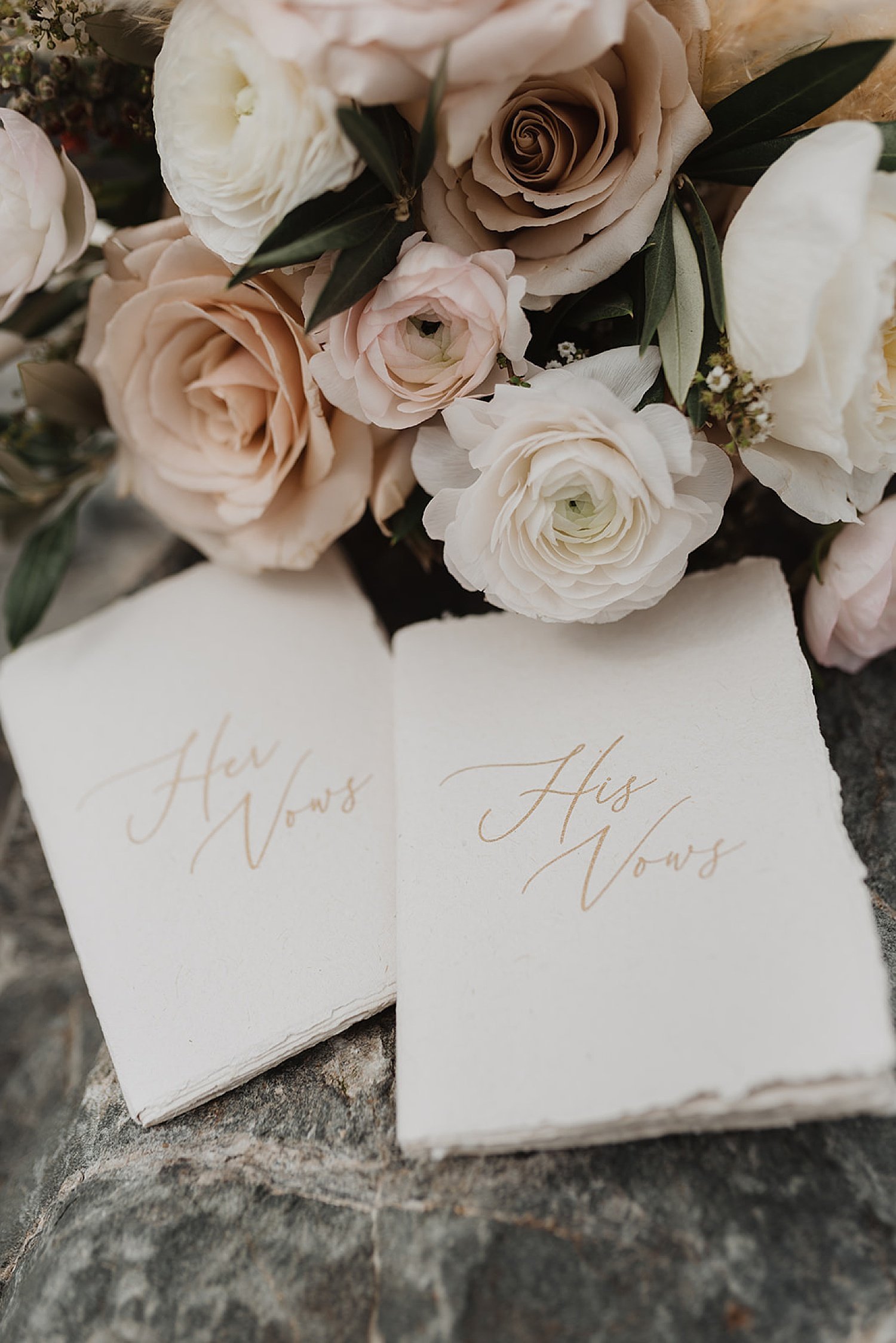 wedding stationary and bouquet from vintage styled shoot by alaska wedding photographer theresa mcdonald 