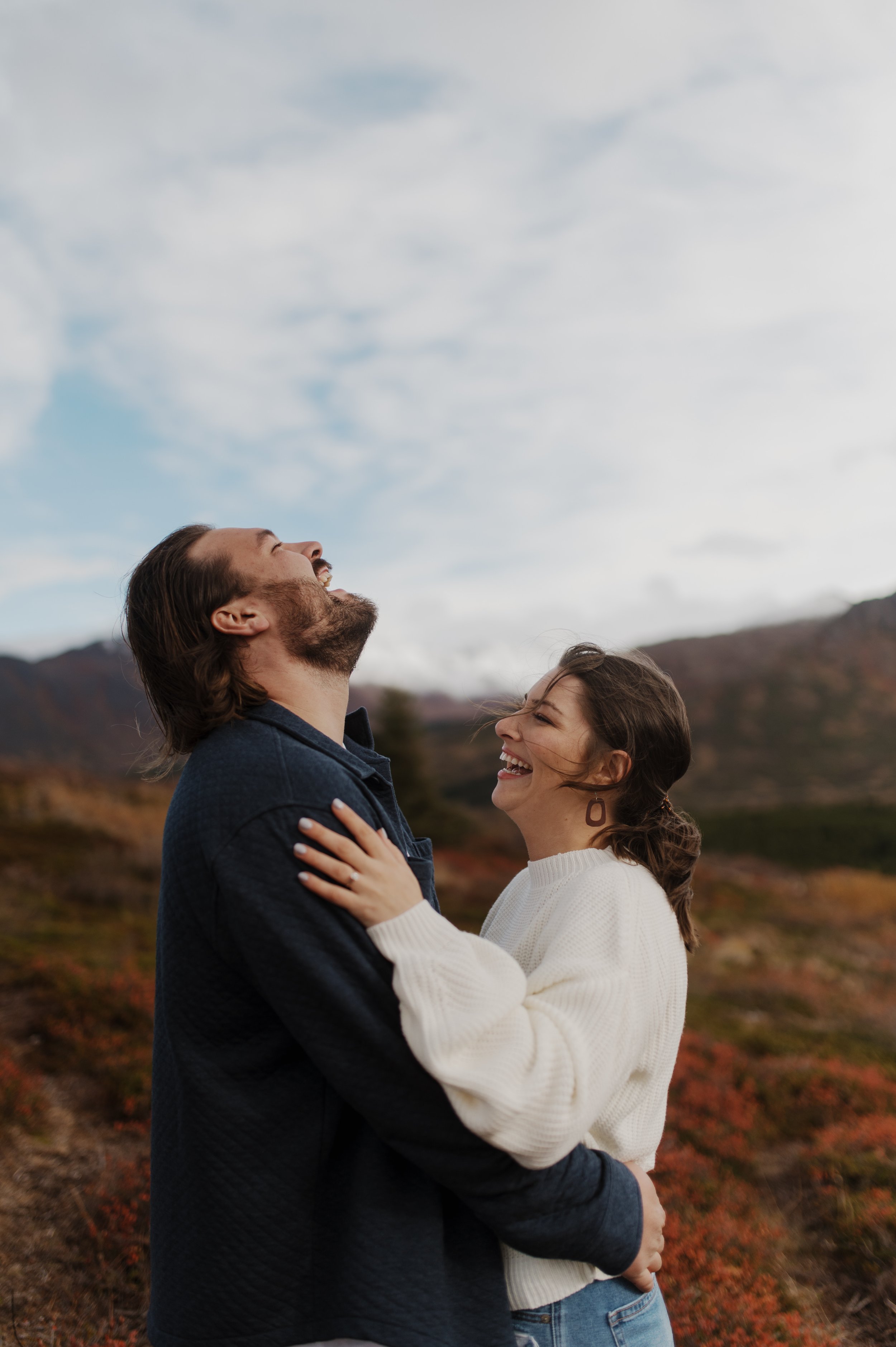 Glen Alps Engagement session in Anchorage City Alaska